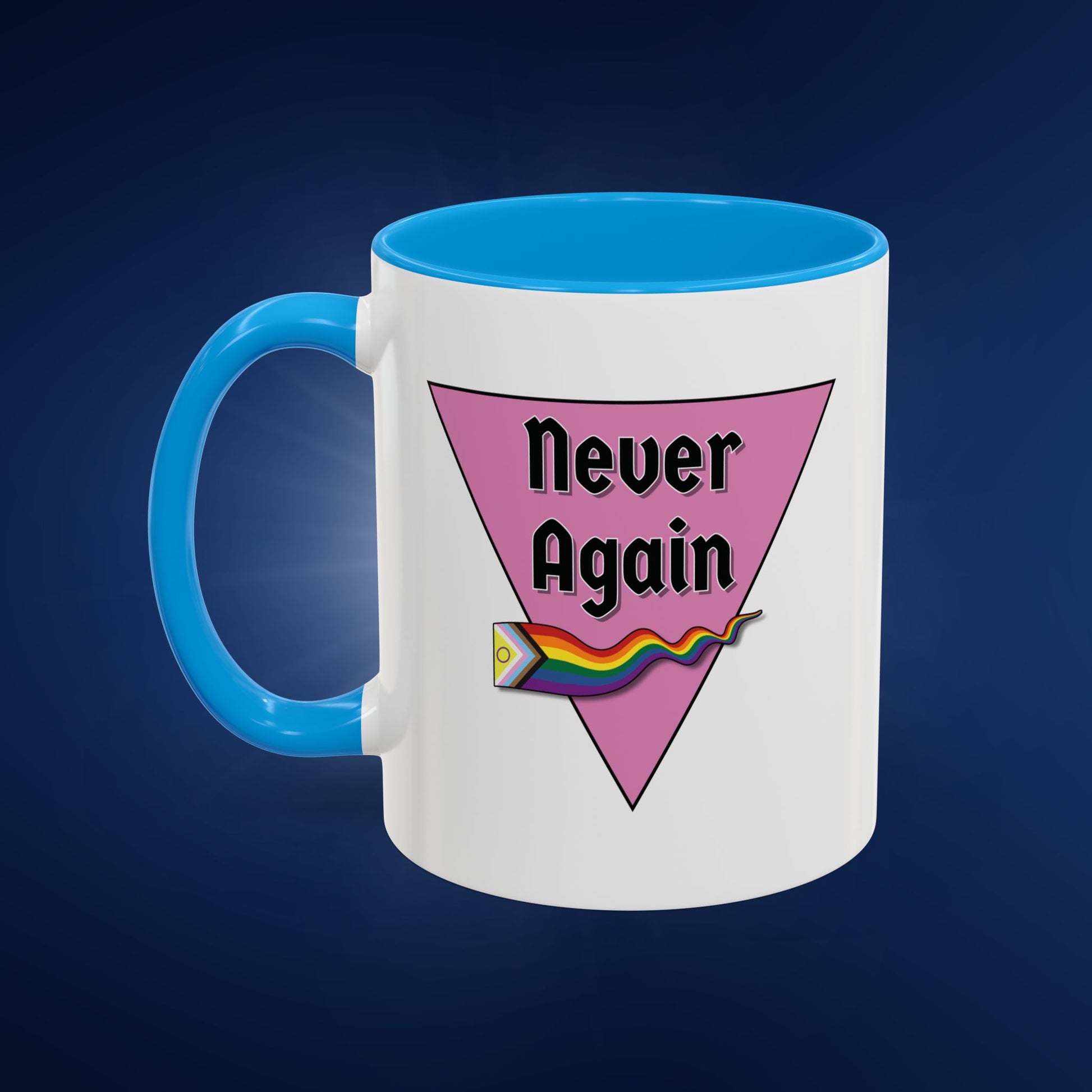 Colorful Pride Mug - "Never Again" - 11oz & 15oz Options