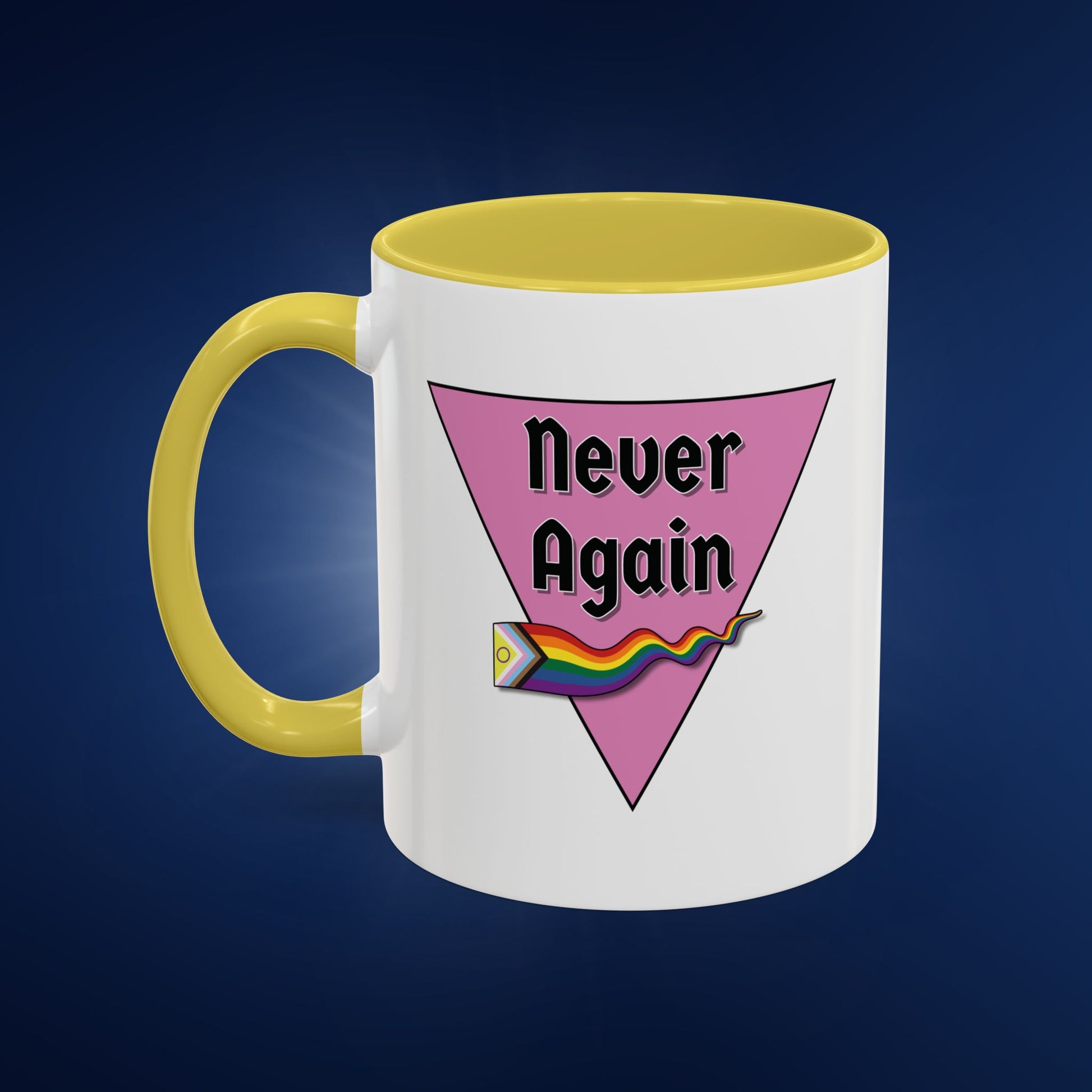 Colorful Pride Mug - "Never Again" - 11oz & 15oz Options