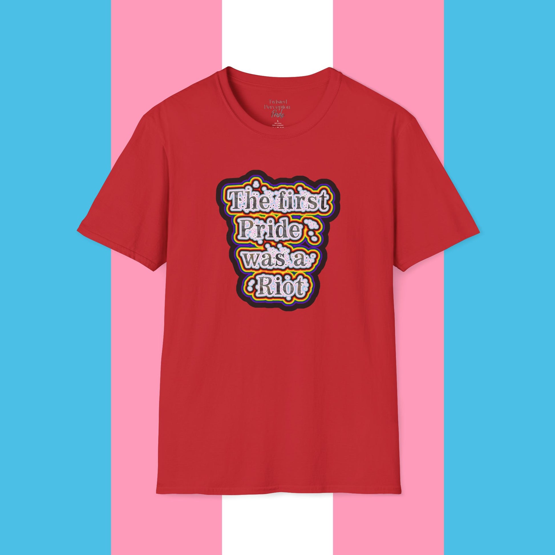 First Pride Riot Unisex Softstyle T-shirt