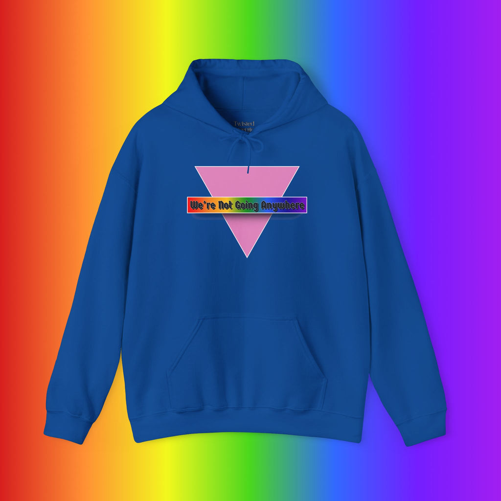 We're Not Going Anywhere Heavy Blend Hoodie