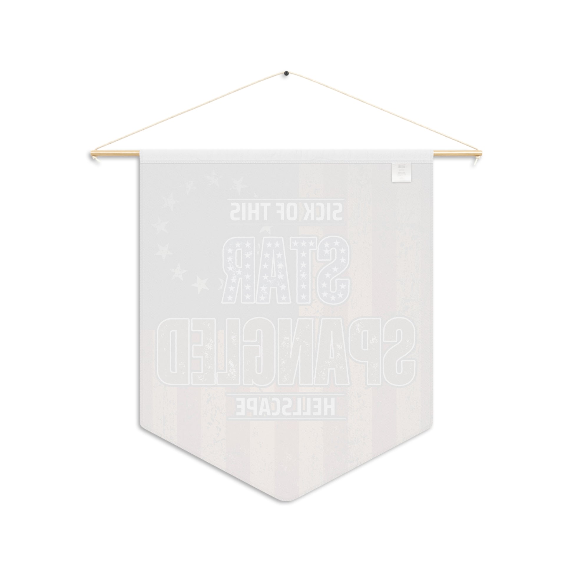 Star Spangled Hellscape 1776 American Flag Pennant
