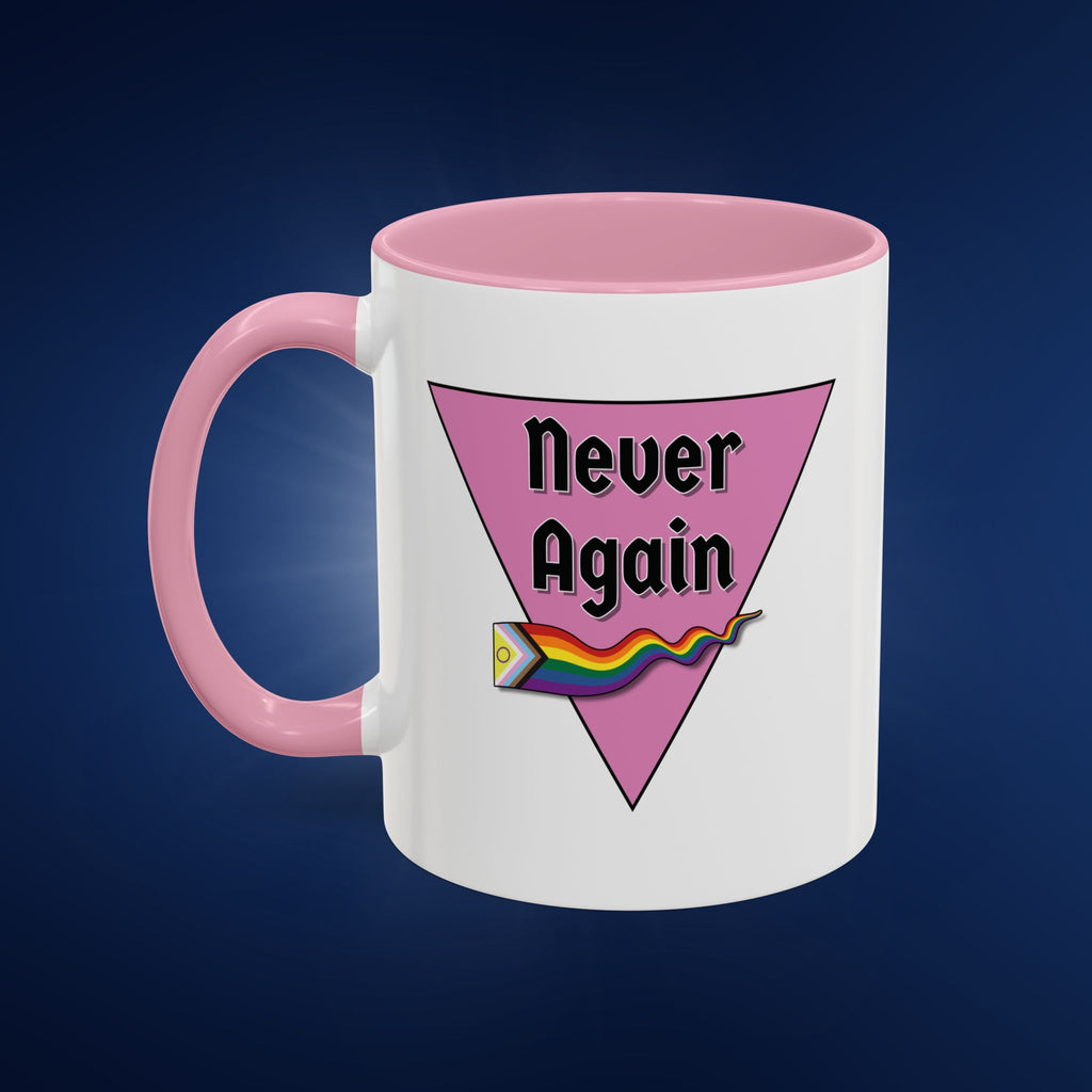 Colorful Pride Mug - "Never Again" - 11oz & 15oz Options