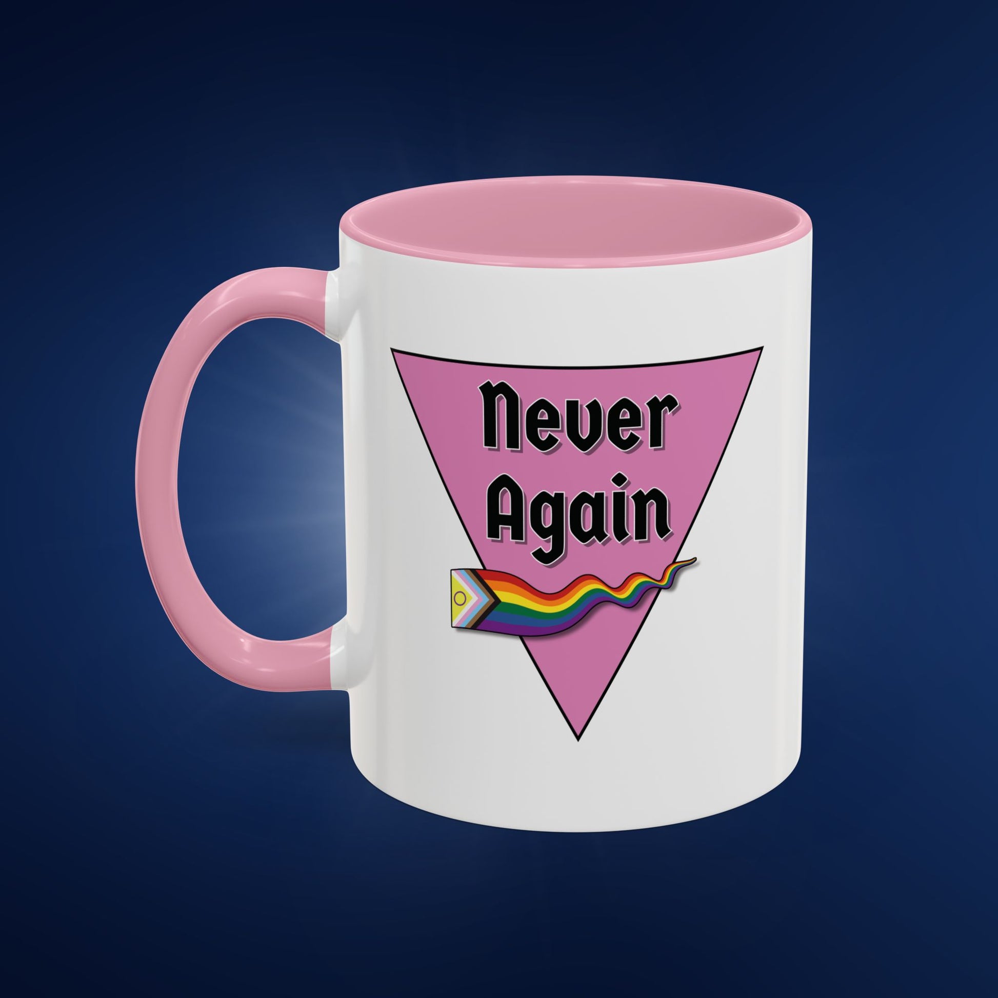 Colorful Pride Mug - "Never Again" - 11oz & 15oz Options