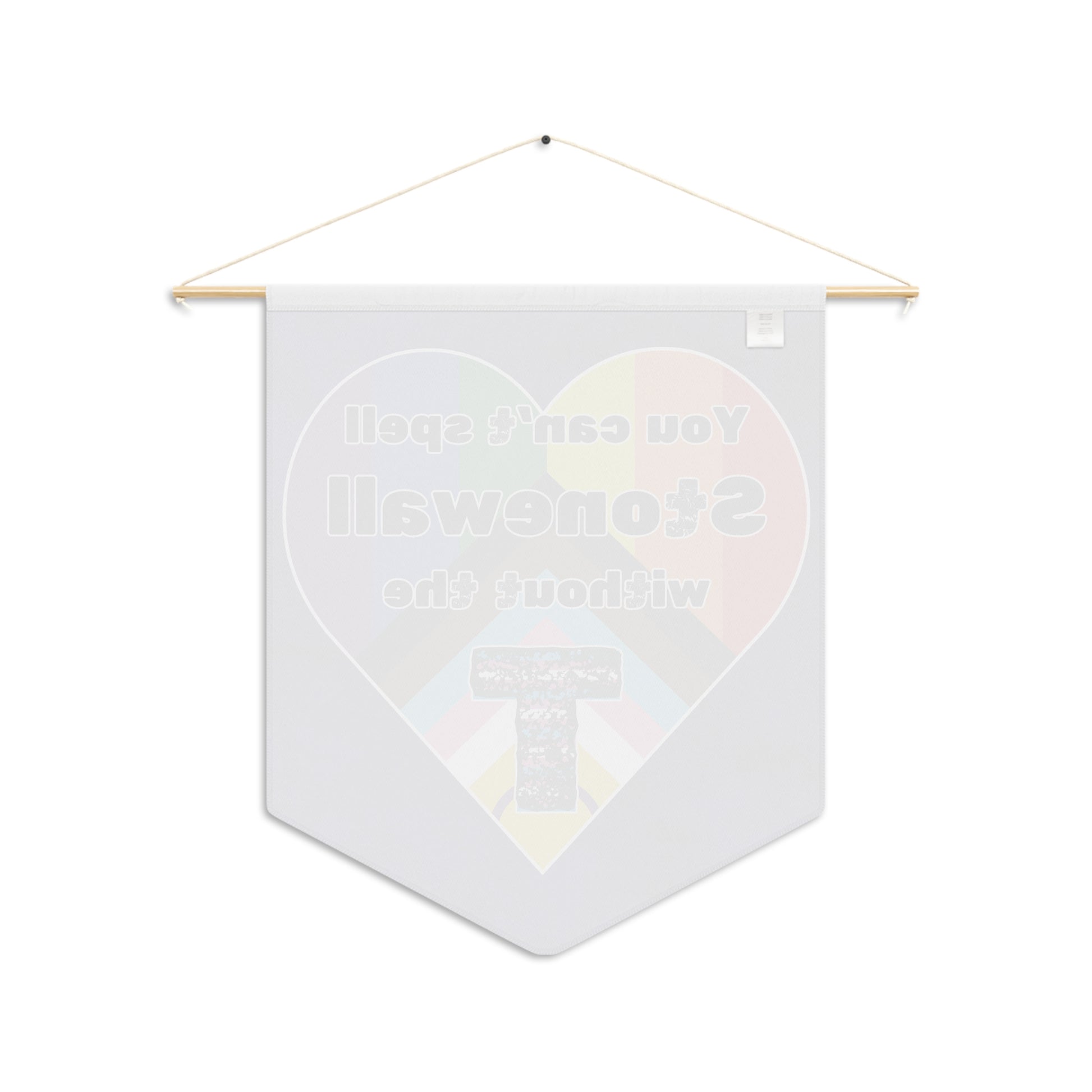 Transgender Inclusion Colorful Pride Pennant