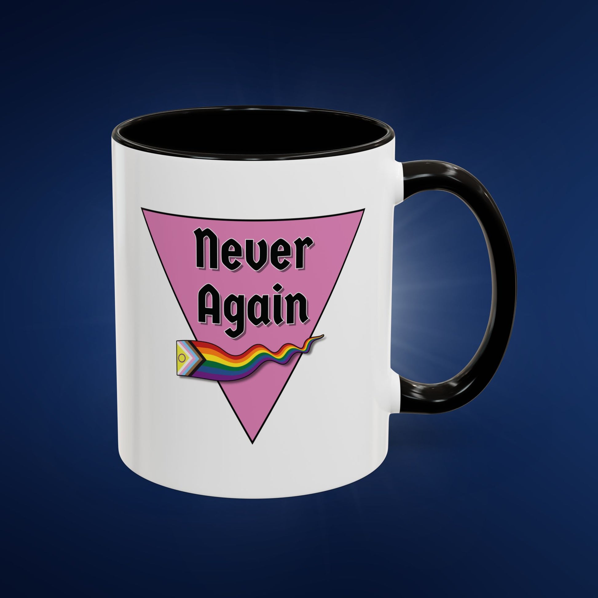 Colorful Pride Mug - "Never Again" - 11oz & 15oz Options
