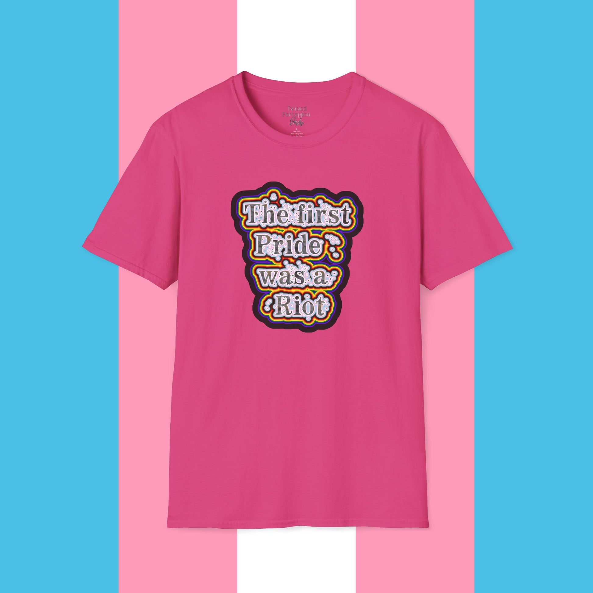 First Pride Riot Unisex Softstyle T-shirt