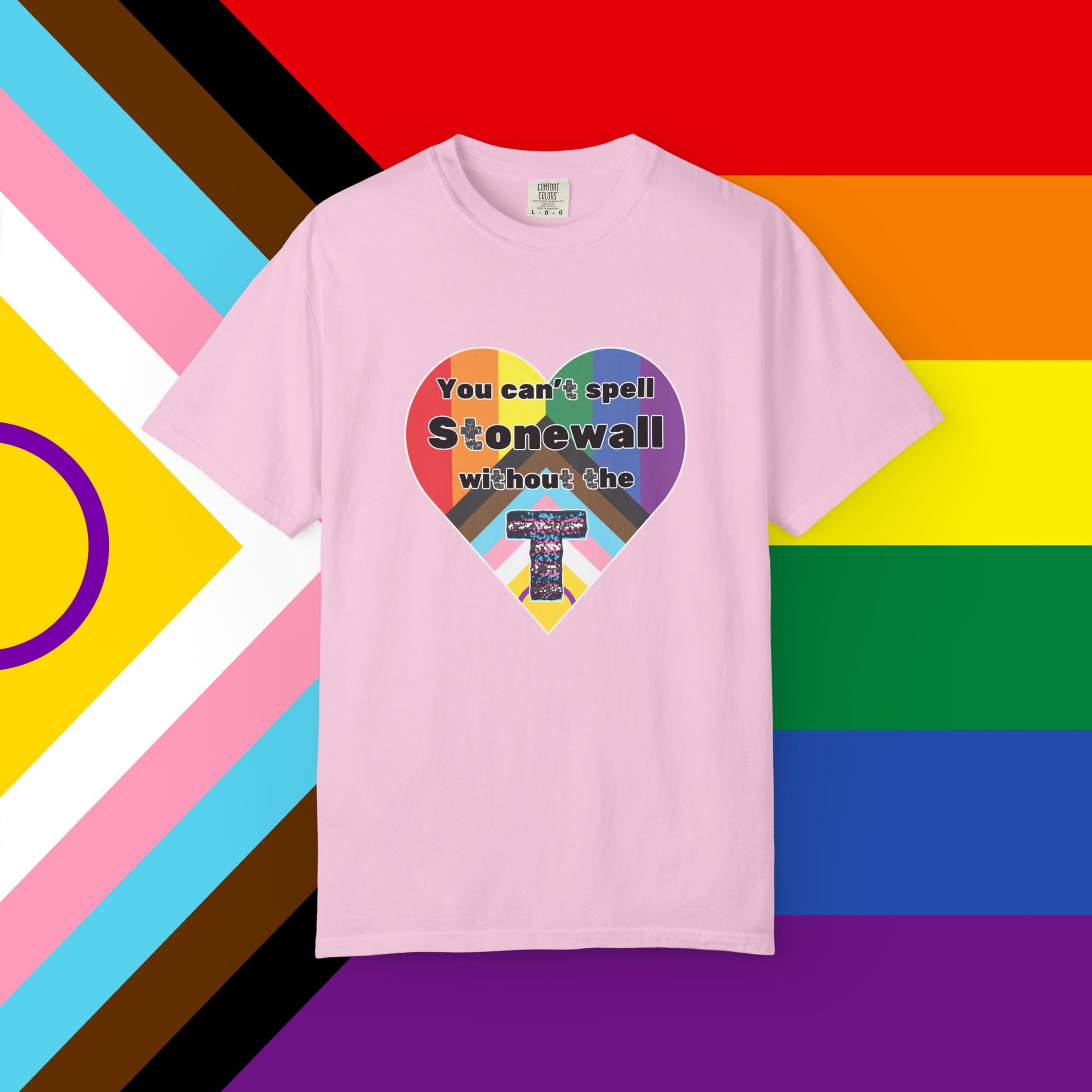 Trans Inclusion Stonewall Garment Dyed Tshirt