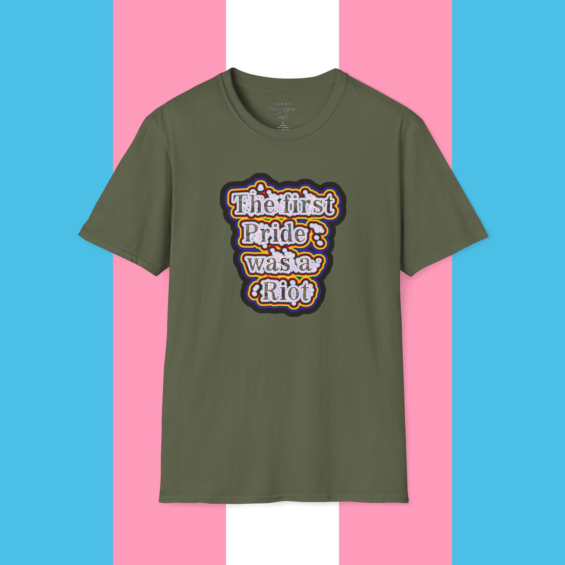 First Pride Riot Unisex Softstyle T-shirt