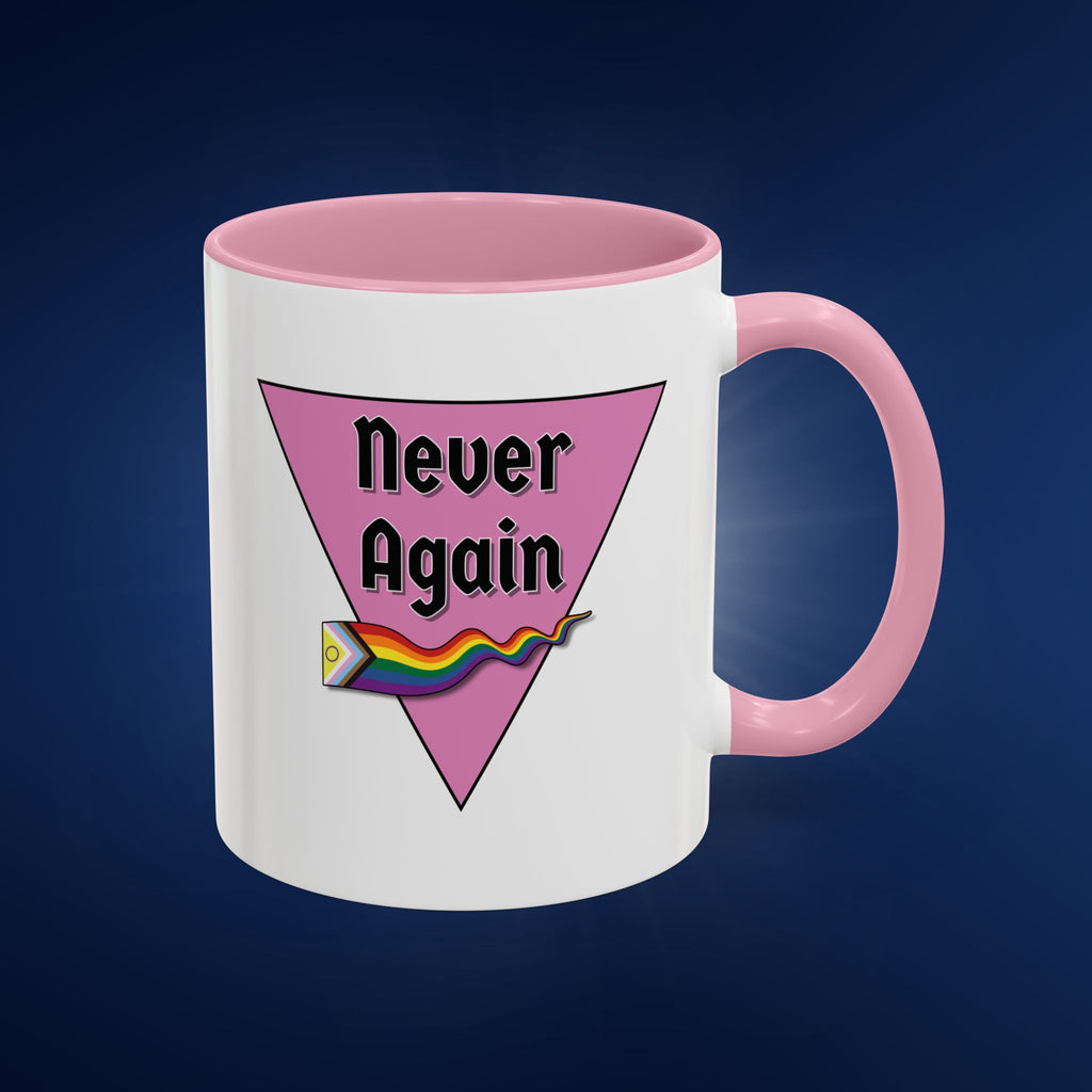 Colorful Pride Mug - "Never Again" - 11oz & 15oz Options