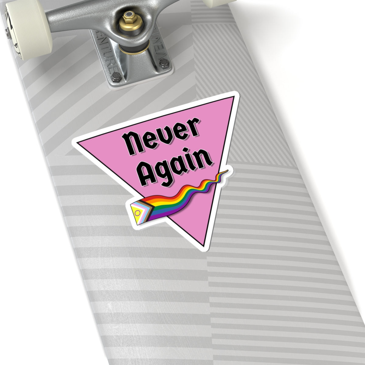 Never Again Progress Pride Kiss-Cut Stickers