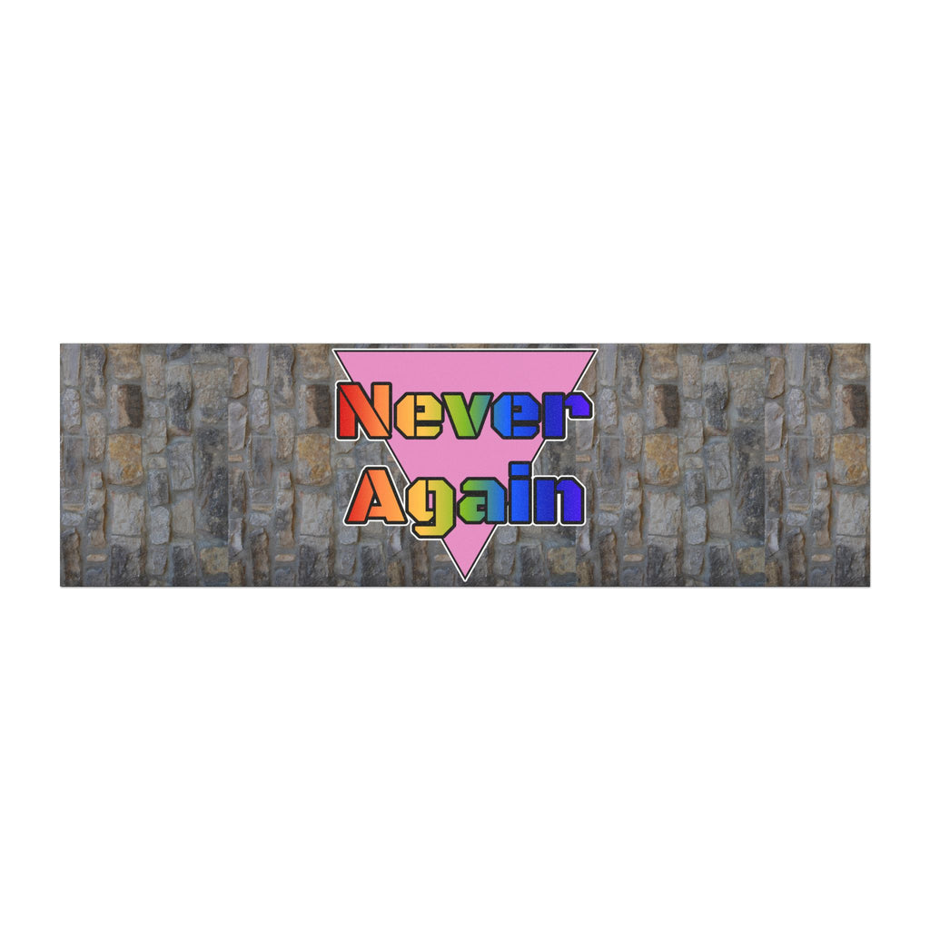 Never Again Bold Letters Car Magnet