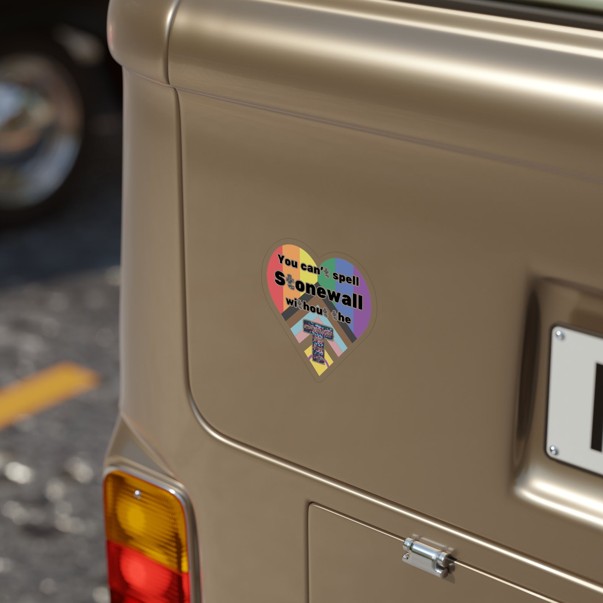 You Can't Spell Stonewall Without the T Outdoor Stickers