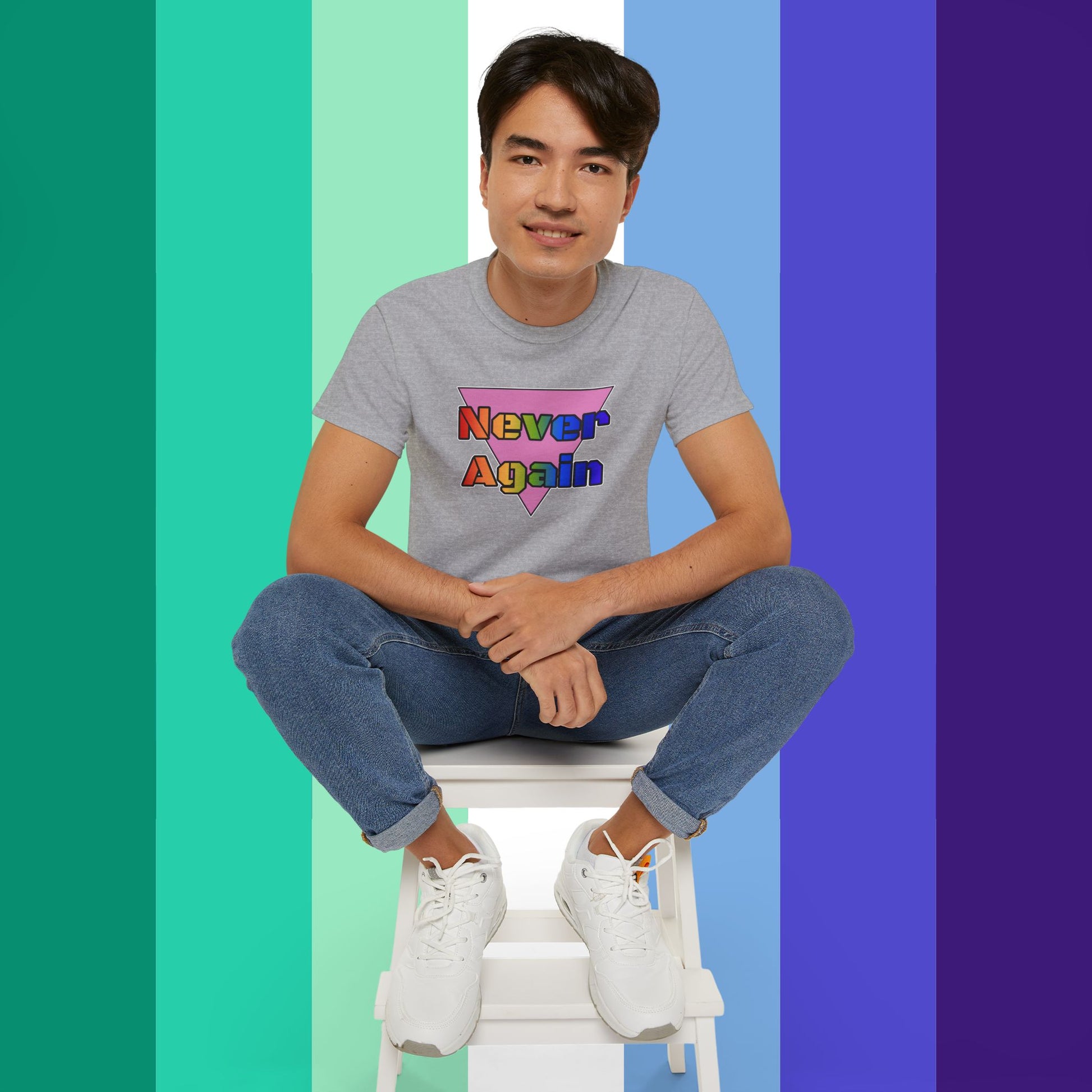 Never Again Bold Letters Ultra Cotton T-Shirt