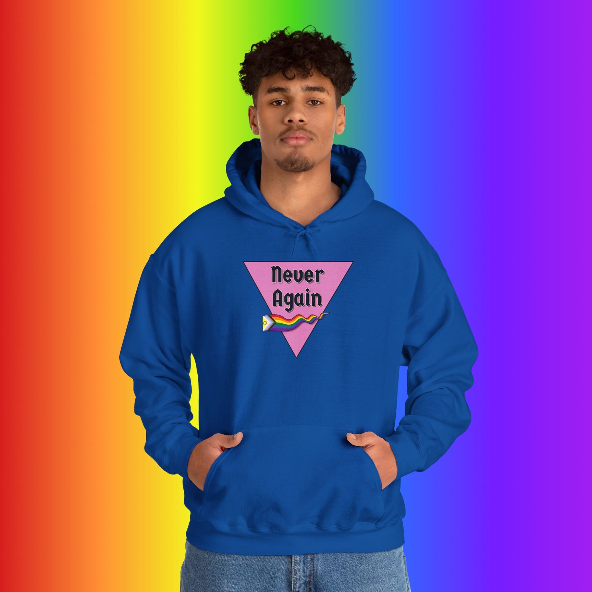 Never Again Heavy Blend Hoodie