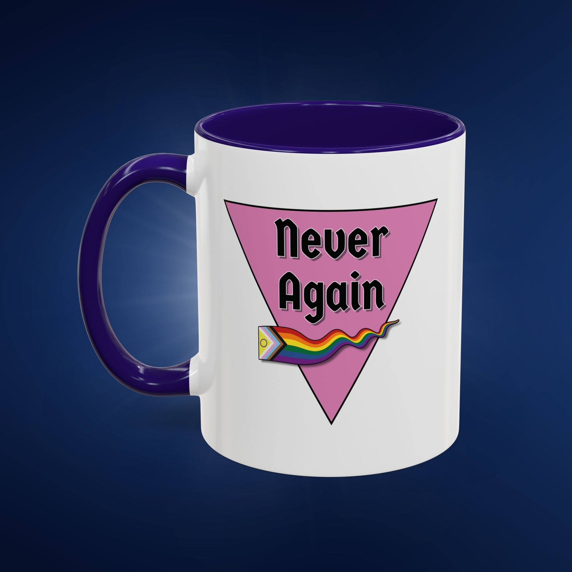 Colorful Pride Mug - "Never Again" - 11oz & 15oz Options