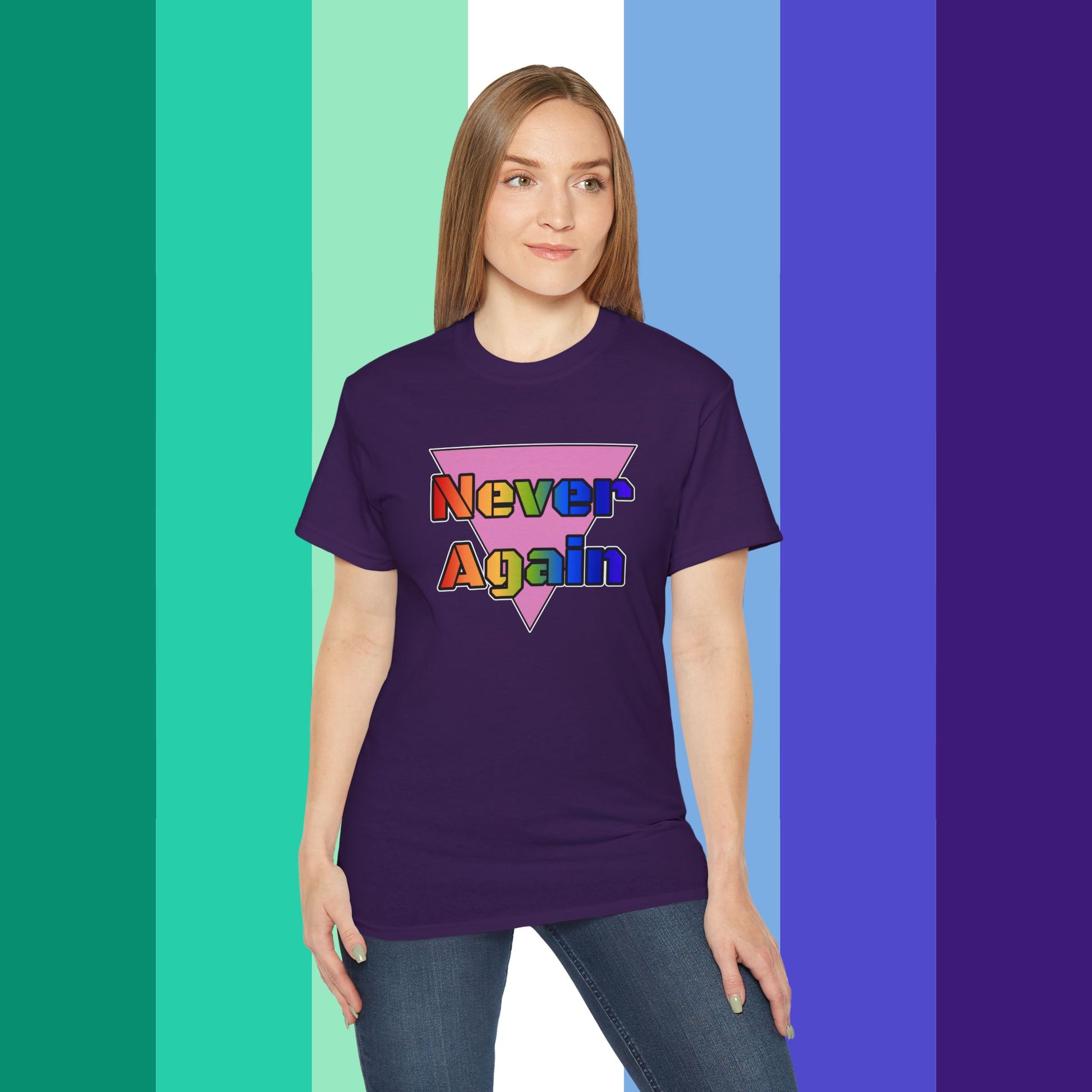 Never Again Bold Letters Ultra Cotton T-Shirt