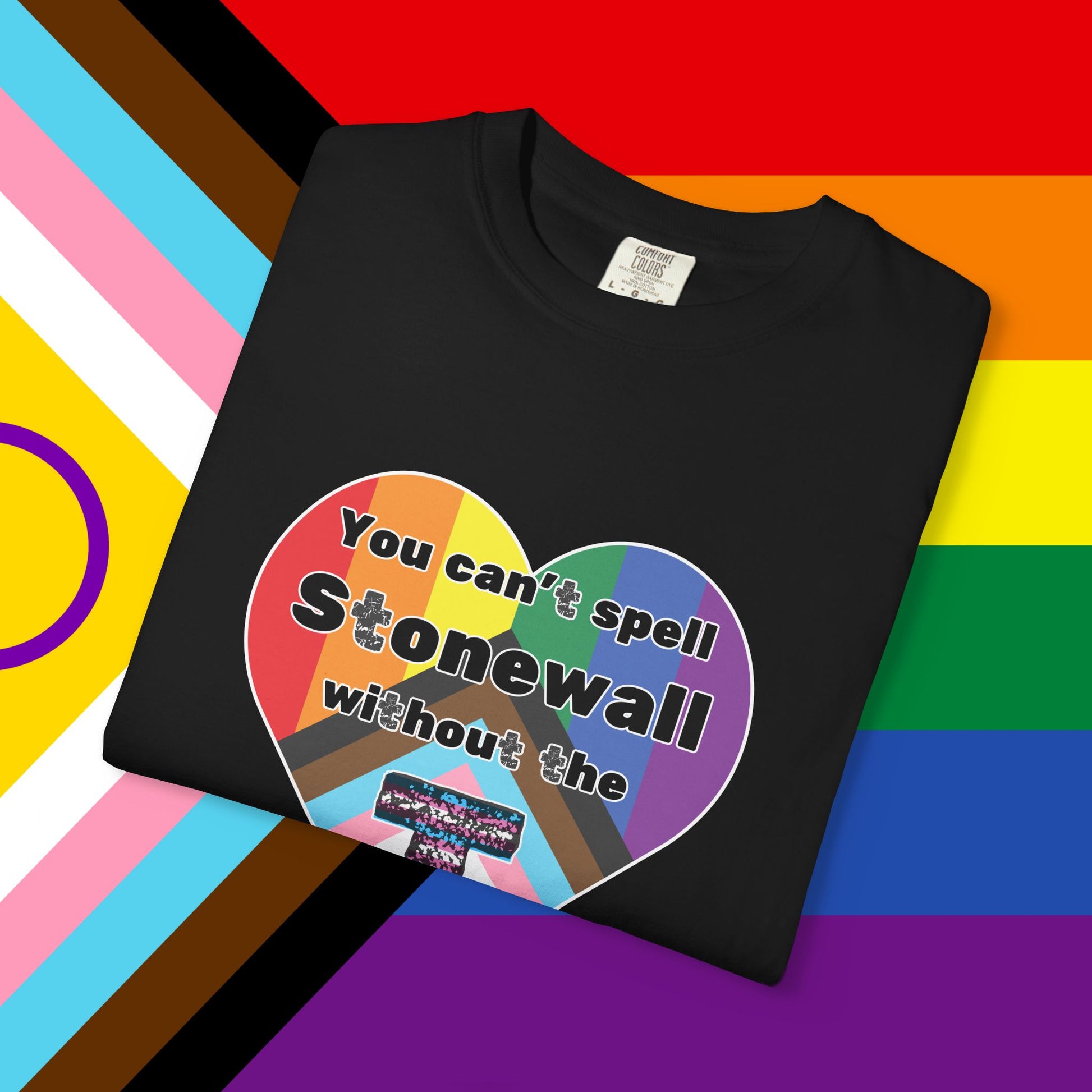 Trans Inclusion Stonewall Garment Dyed Tshirt