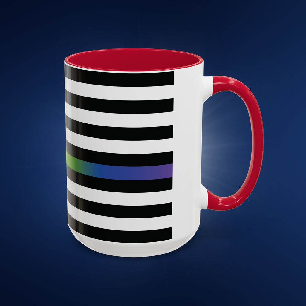 Thin Queer Line Colorful Mug, 11&15oz
