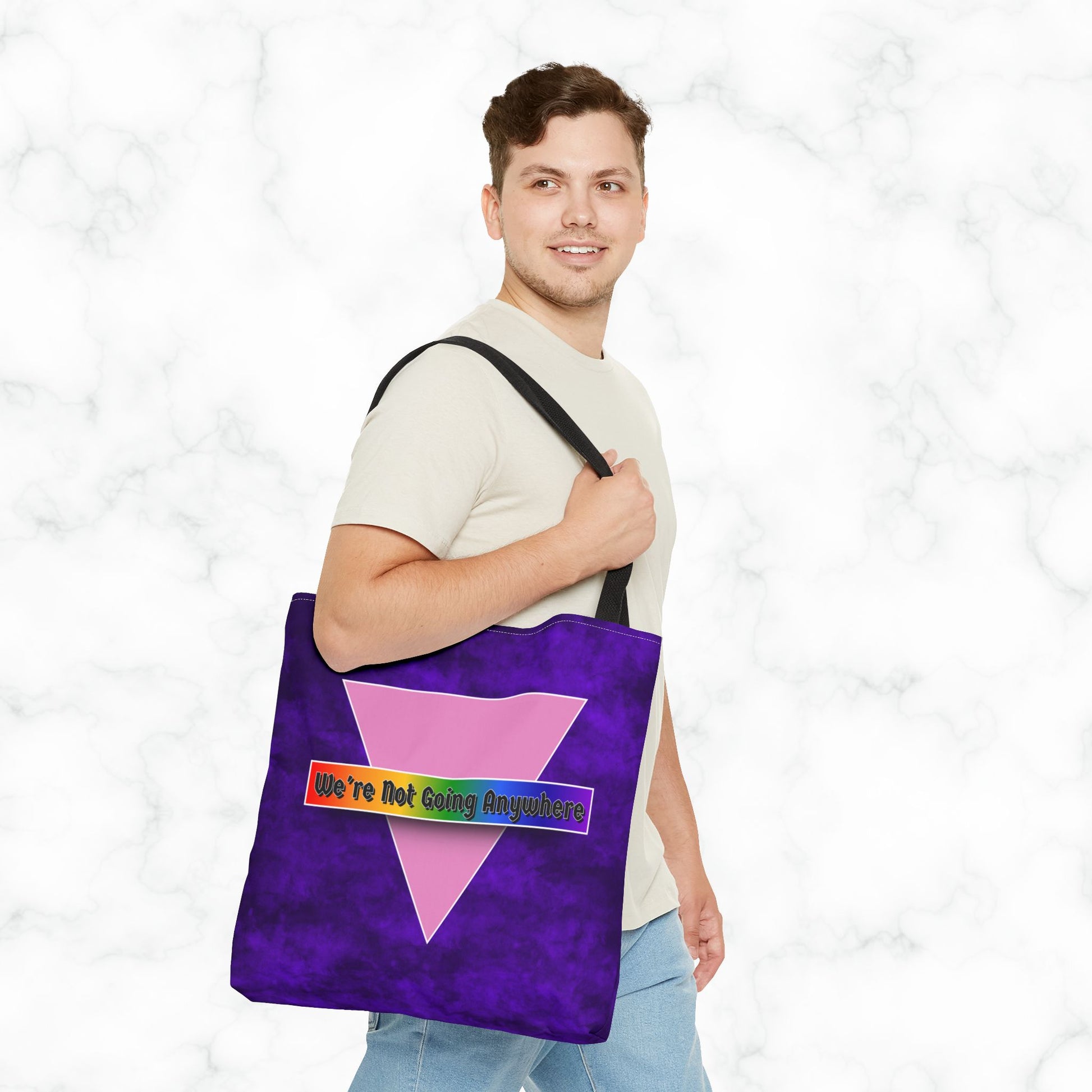 Not Going Anywhere Pride Tote Bag