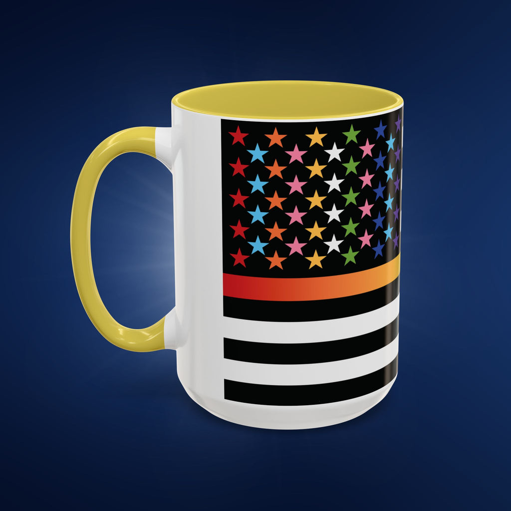Thin Queer Line Colorful Mug, 11&15oz