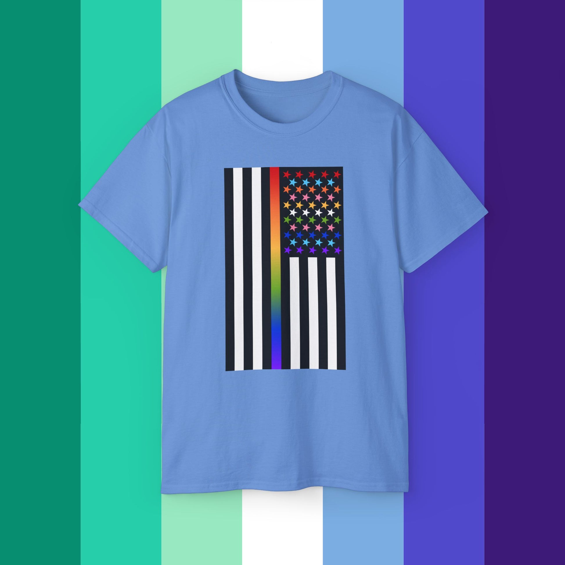 Thin Queer Line American Flag Ultra Cotton T-shirt