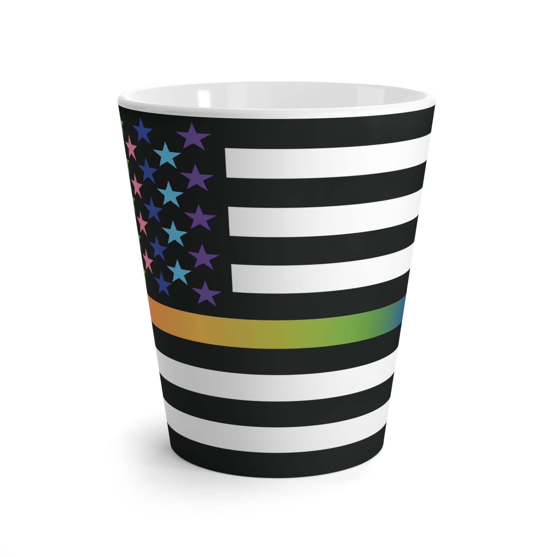 Thin Queer Line Flag Pride Latte Mug