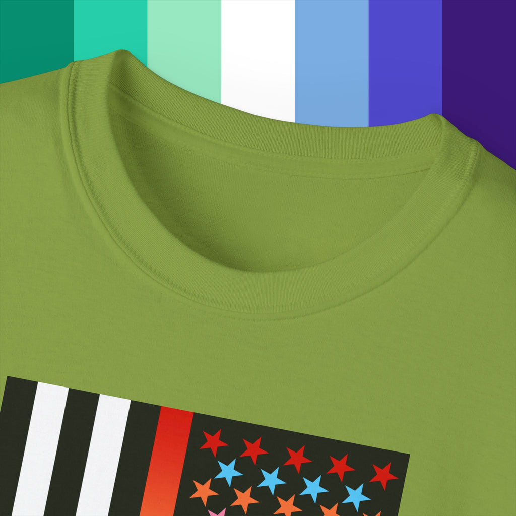 Thin Queer Line American Flag Ultra Cotton T-shirt