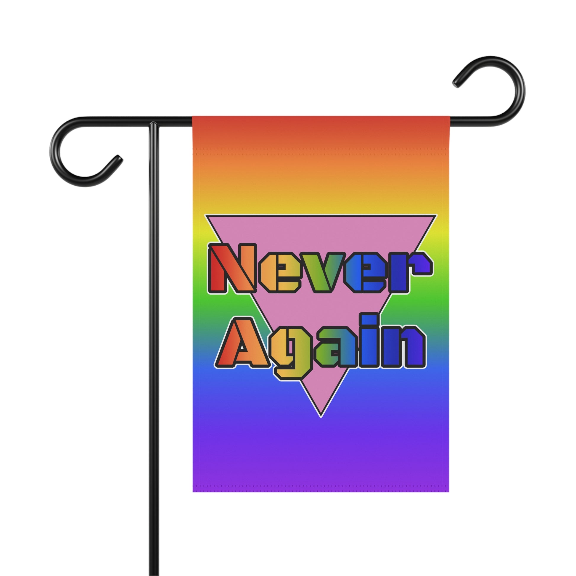 Never Again Bold Rainbow Banner
