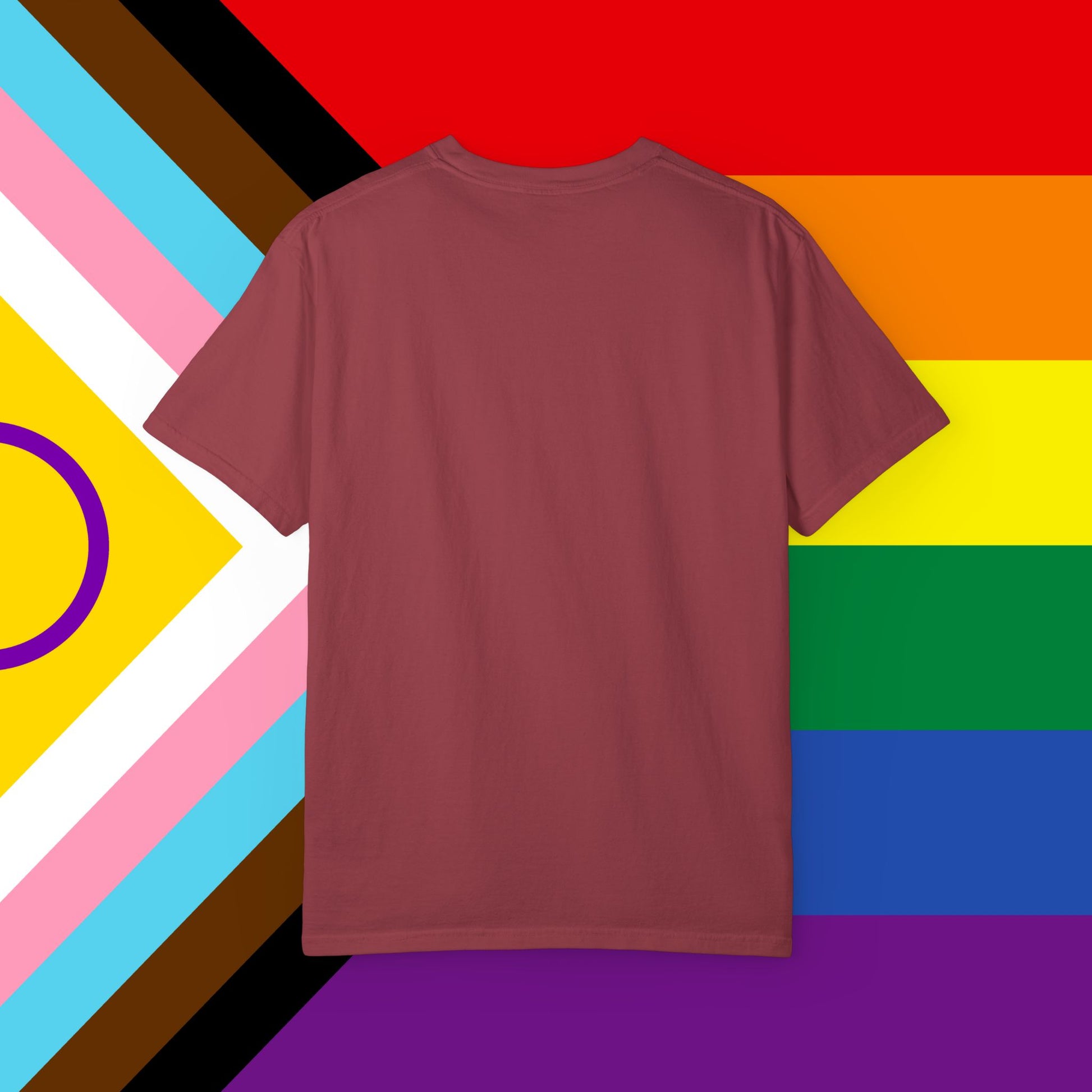 Never Again Bold Letters Garment Dyed Tshirt