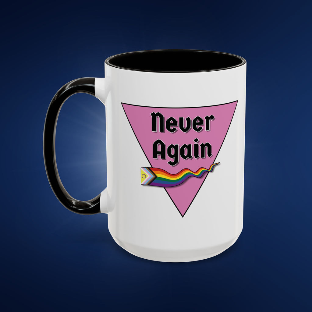 Colorful Pride Mug - "Never Again" - 11oz & 15oz Options