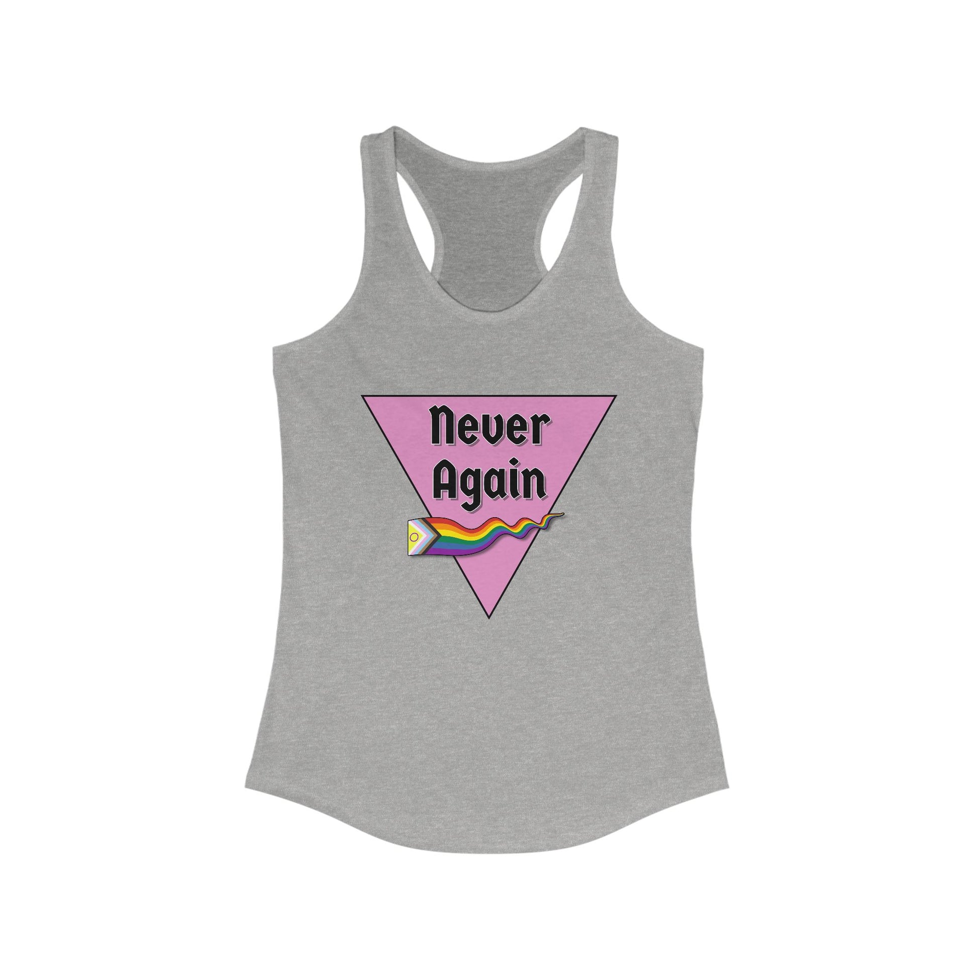 Never Again  Feminine Racerback Tank