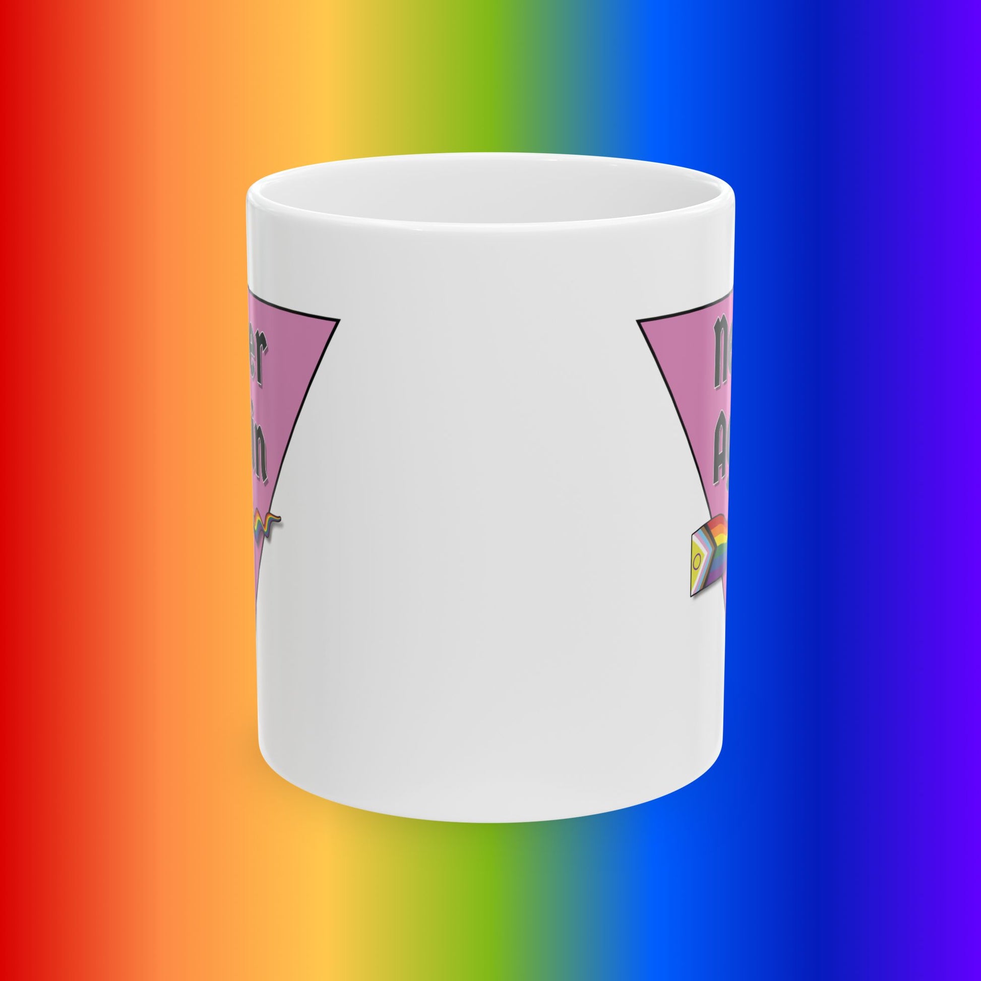 Never Again Pride Mug, 11oz