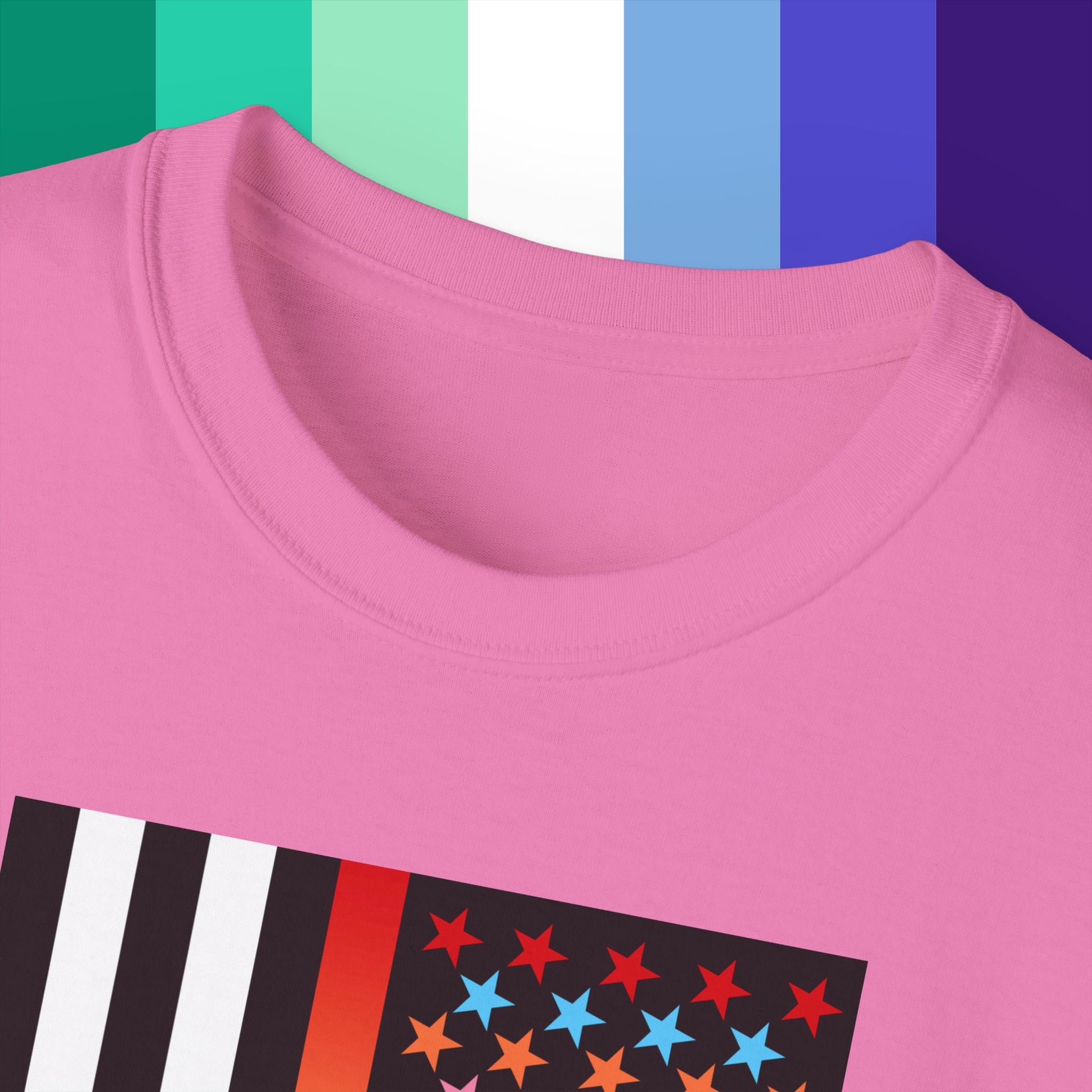Thin Queer Line American Flag Ultra Cotton T-shirt