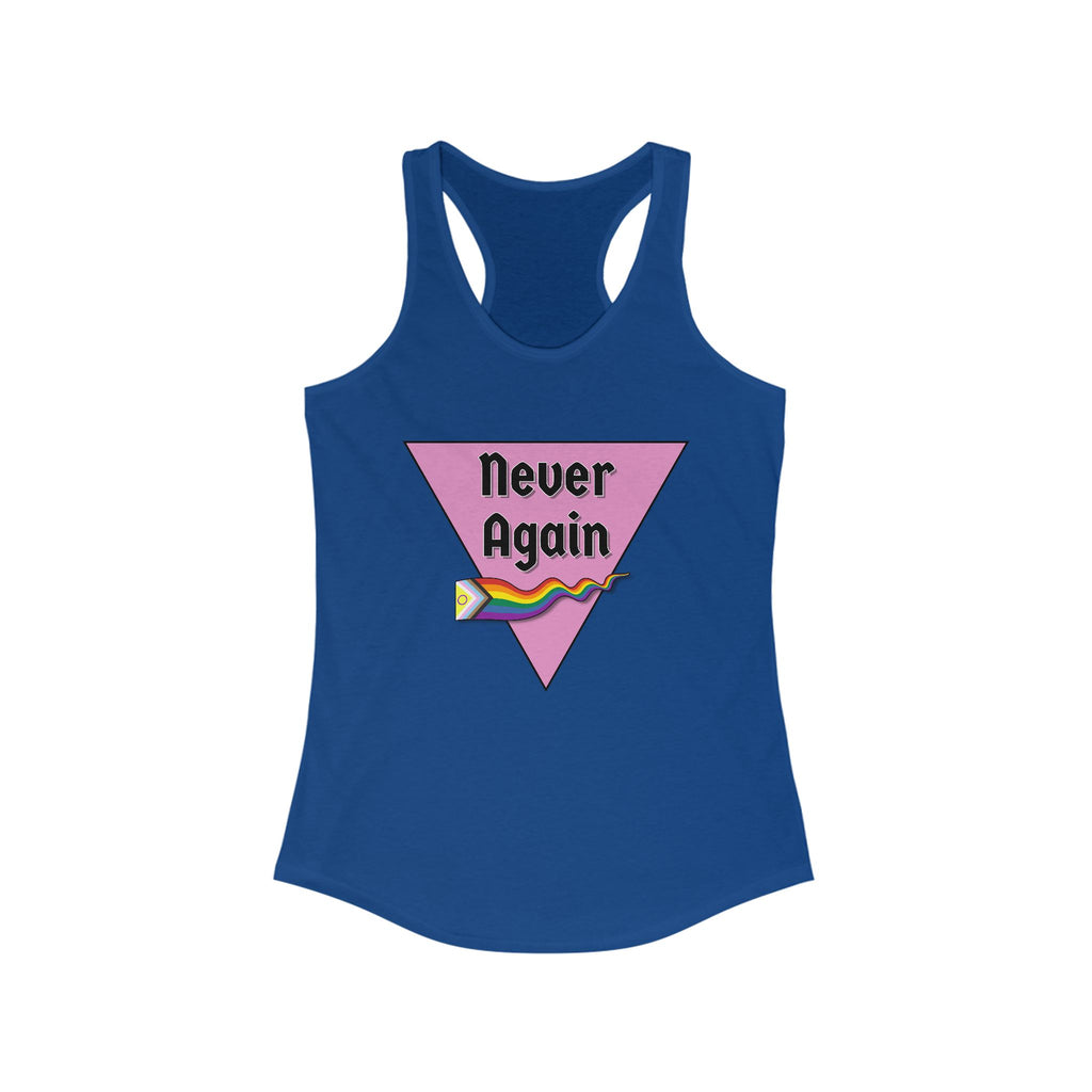 Never Again  Feminine Racerback Tank