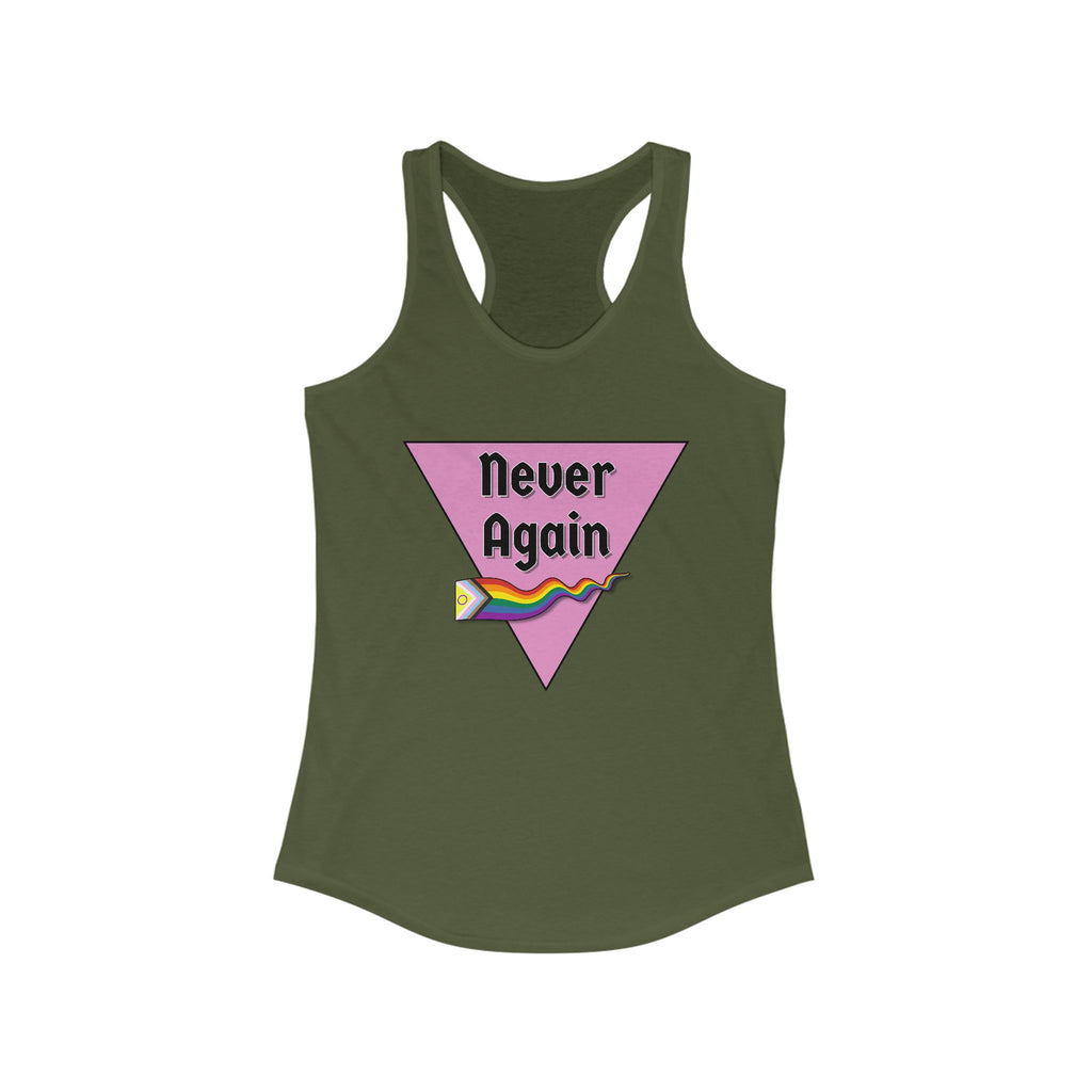 Never Again  Feminine Racerback Tank