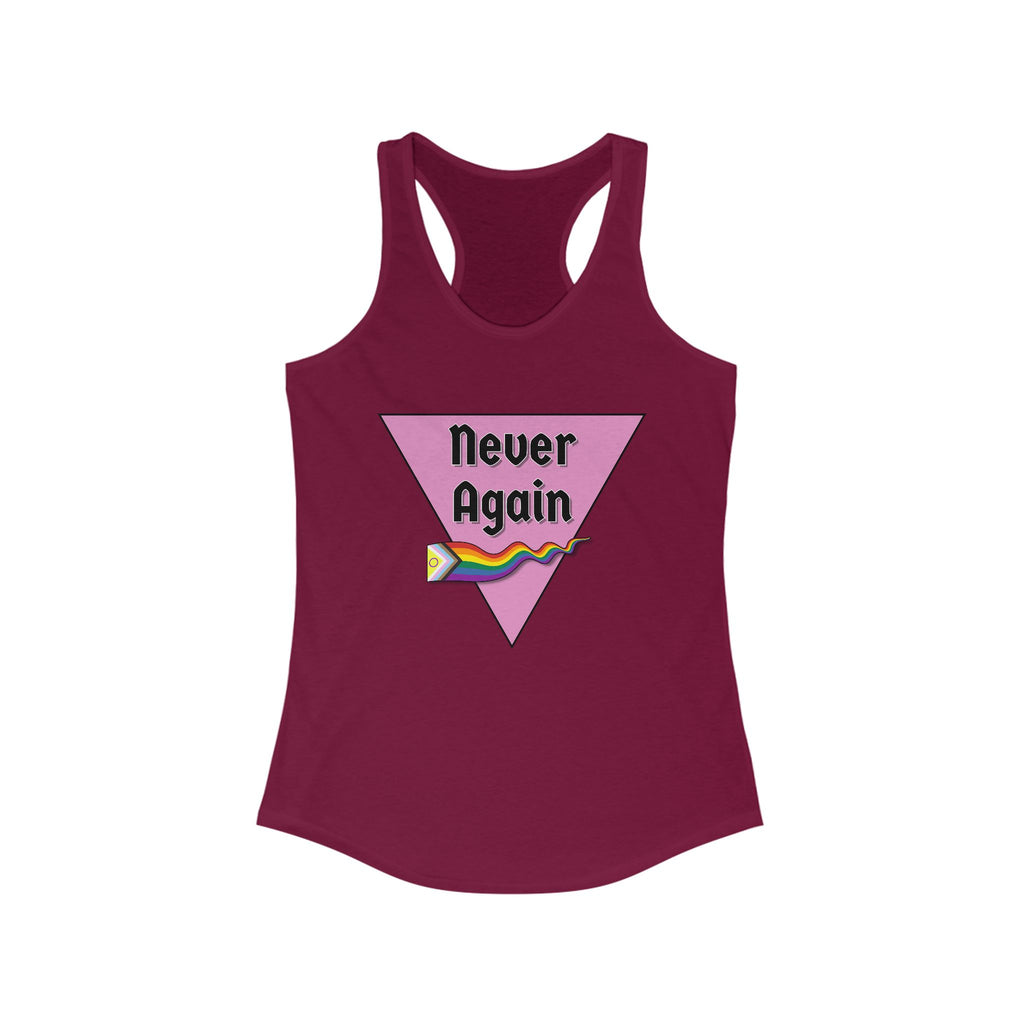 Never Again  Feminine Racerback Tank