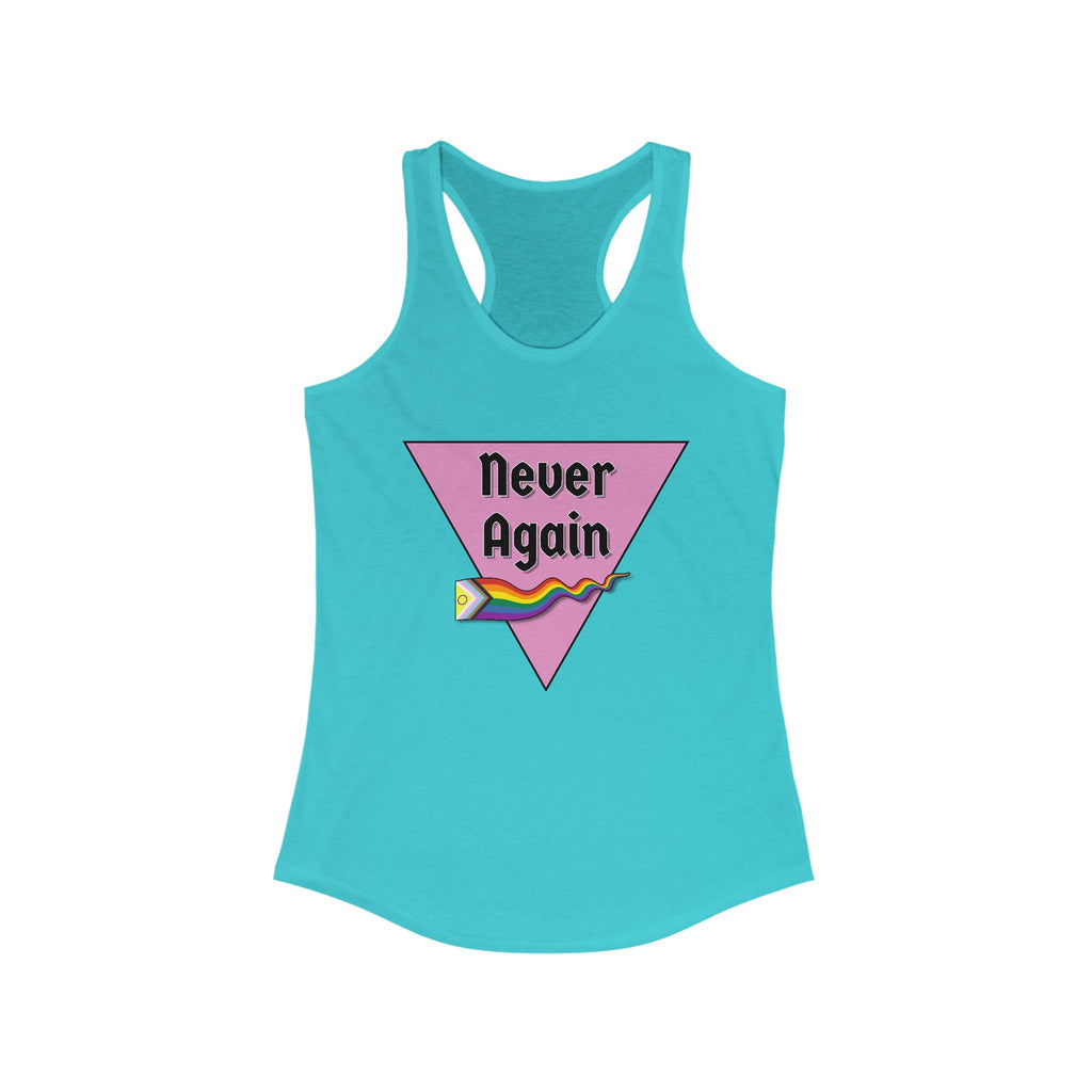 Never Again  Feminine Racerback Tank
