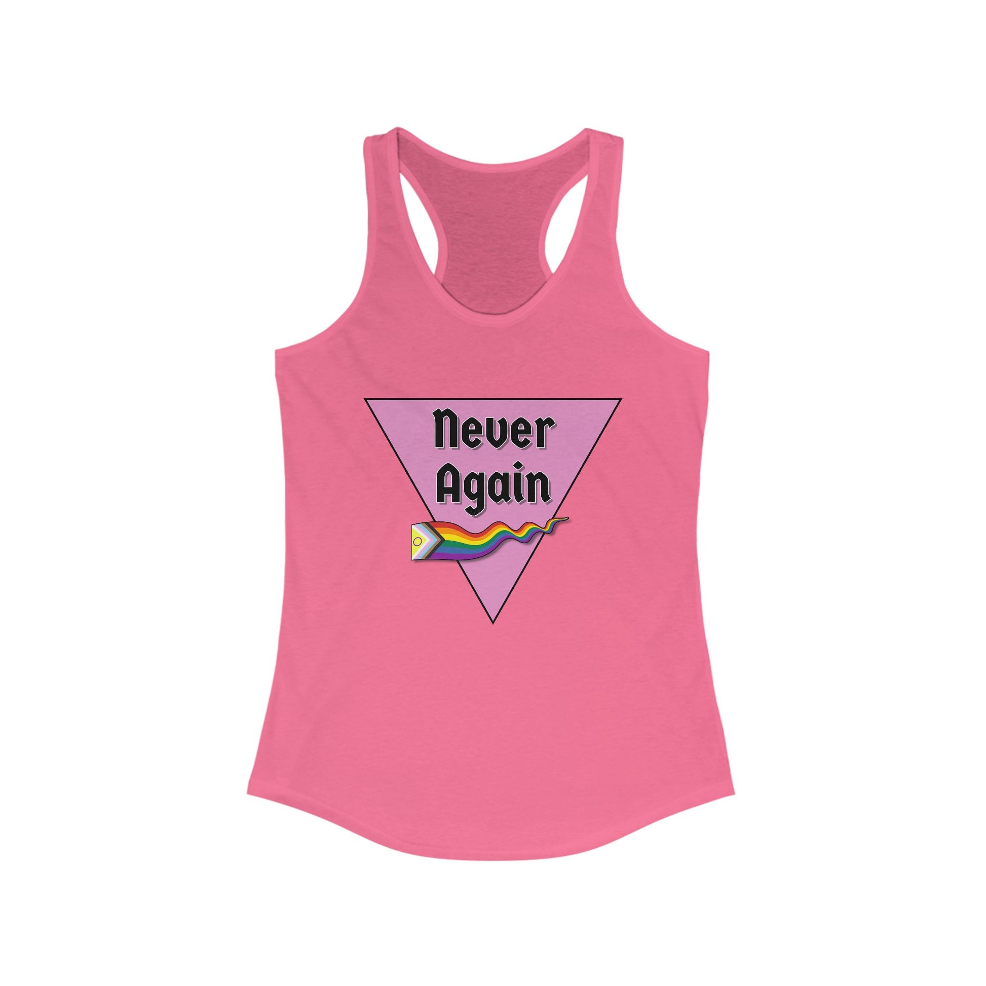 Never Again  Feminine Racerback Tank