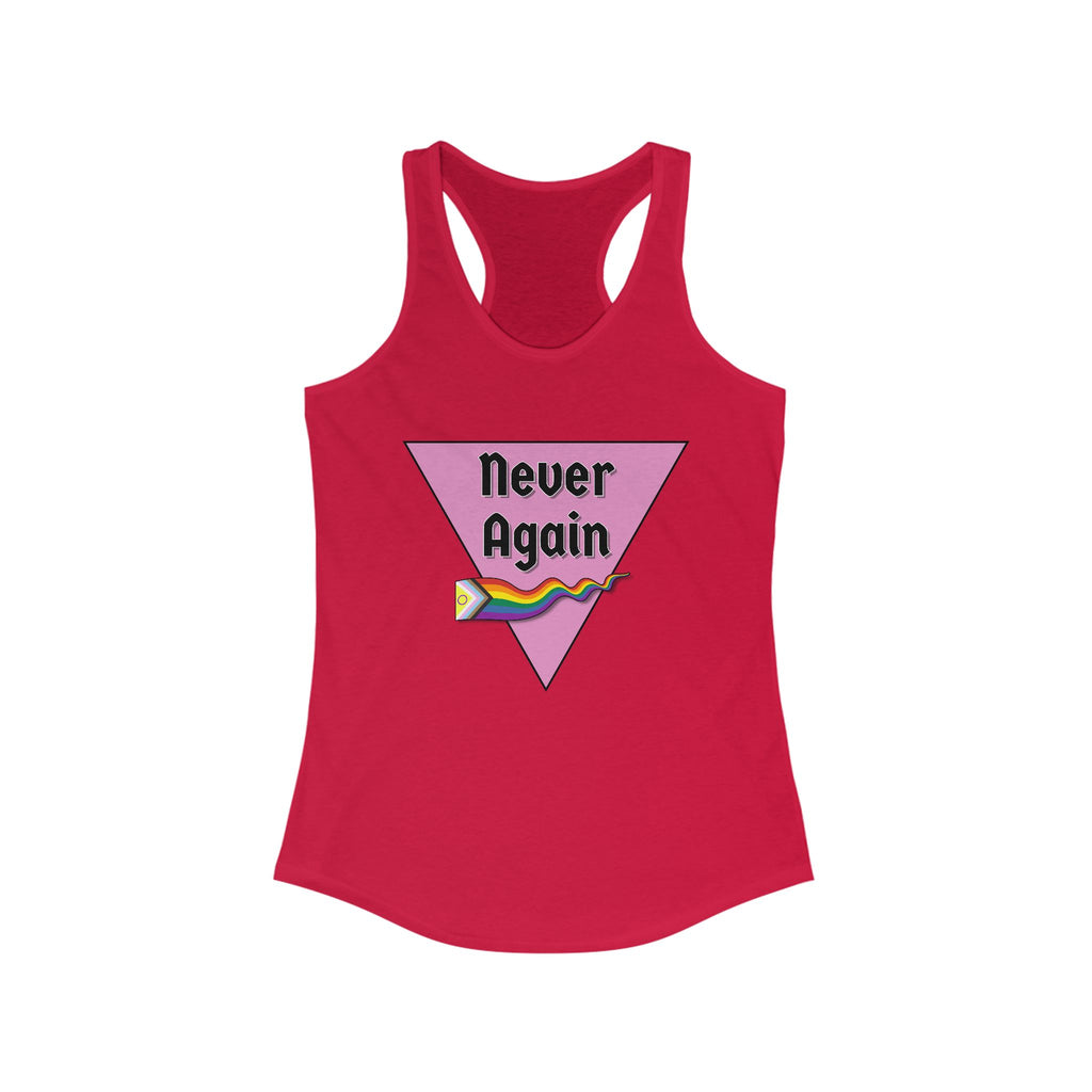 Never Again  Feminine Racerback Tank