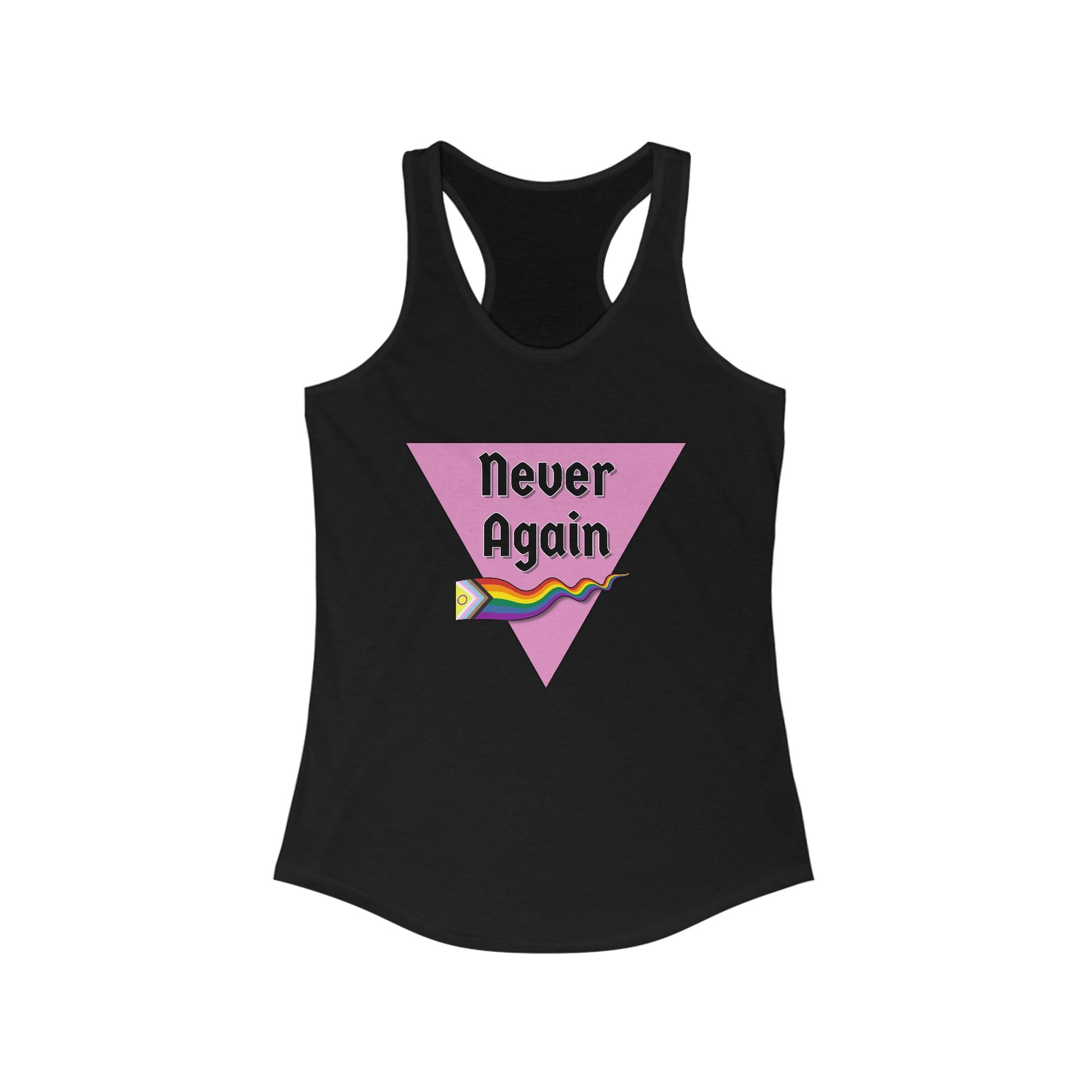 Never Again  Feminine Racerback Tank