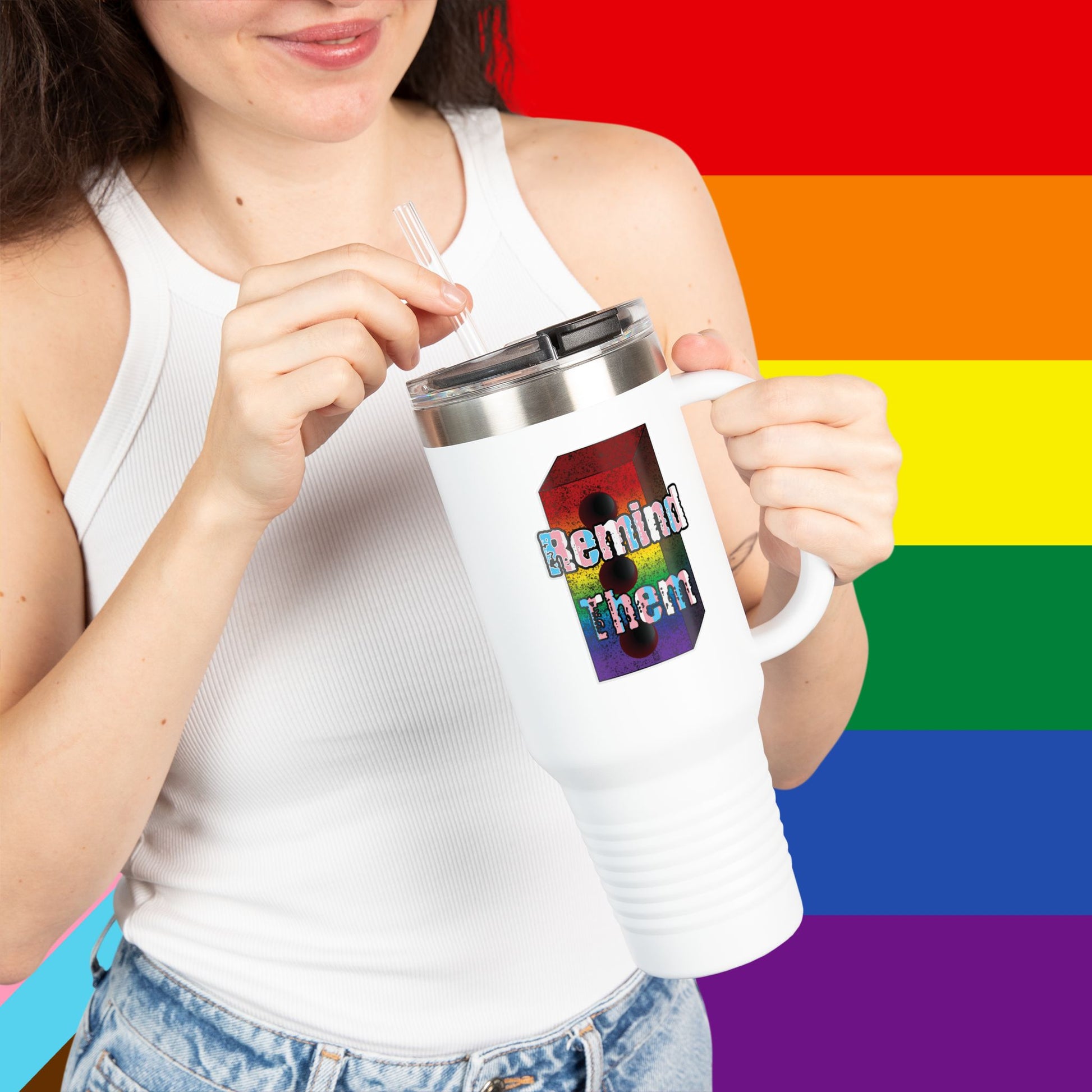 Remind Them Stonewall Inspired Mug, 40oz Insulated Tumbler