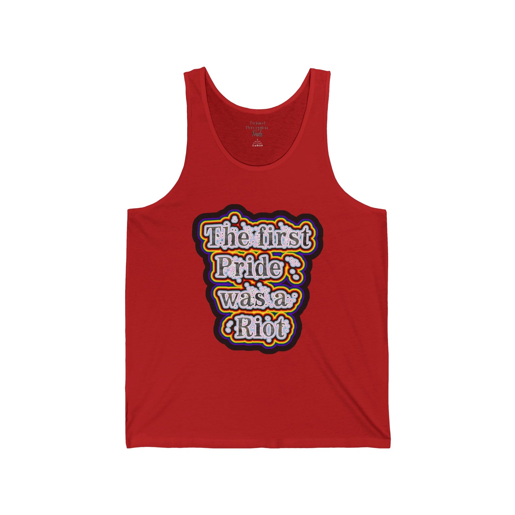 First Pride Riot Jersey Tank Top