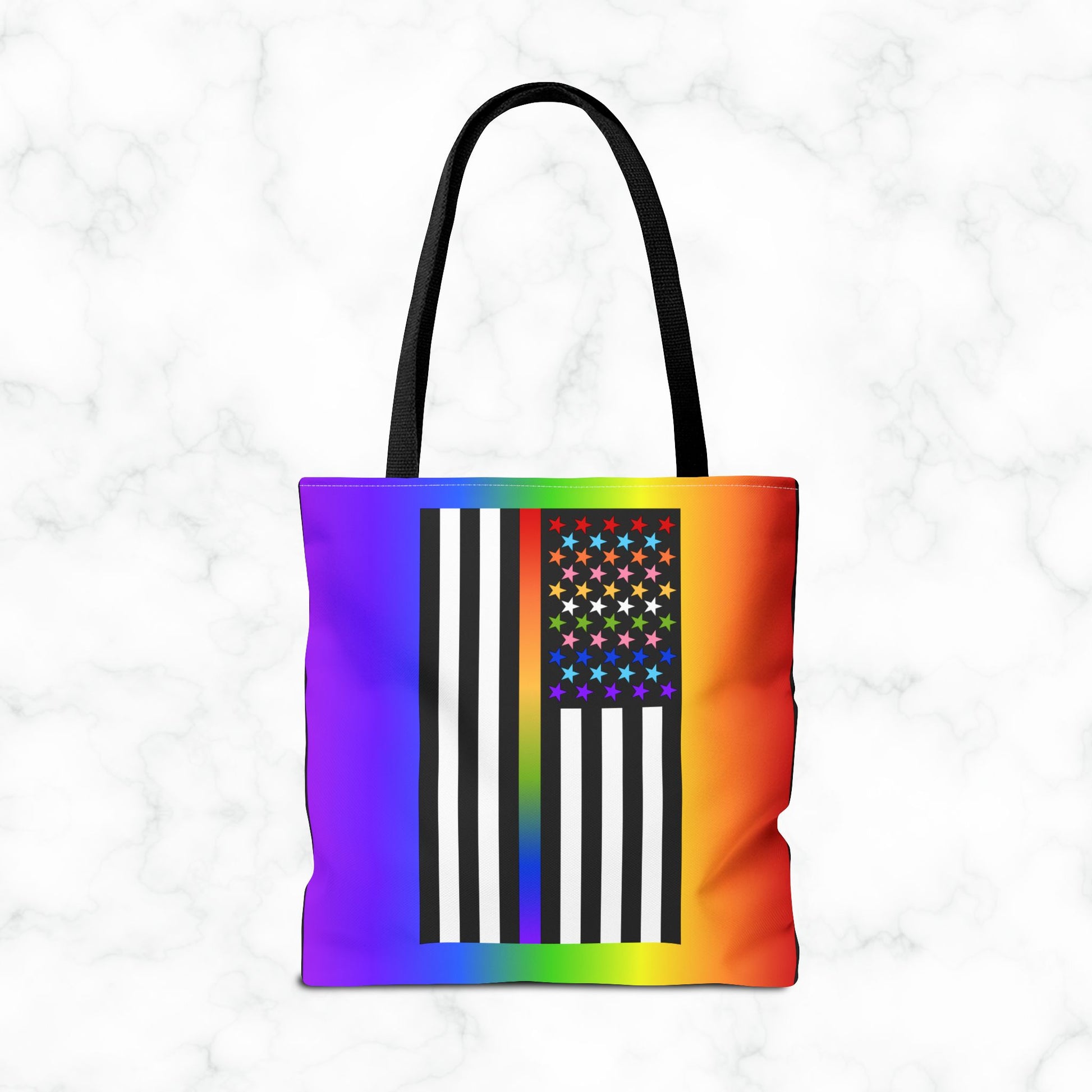 Thin Queer Line American Flag Tote Bag