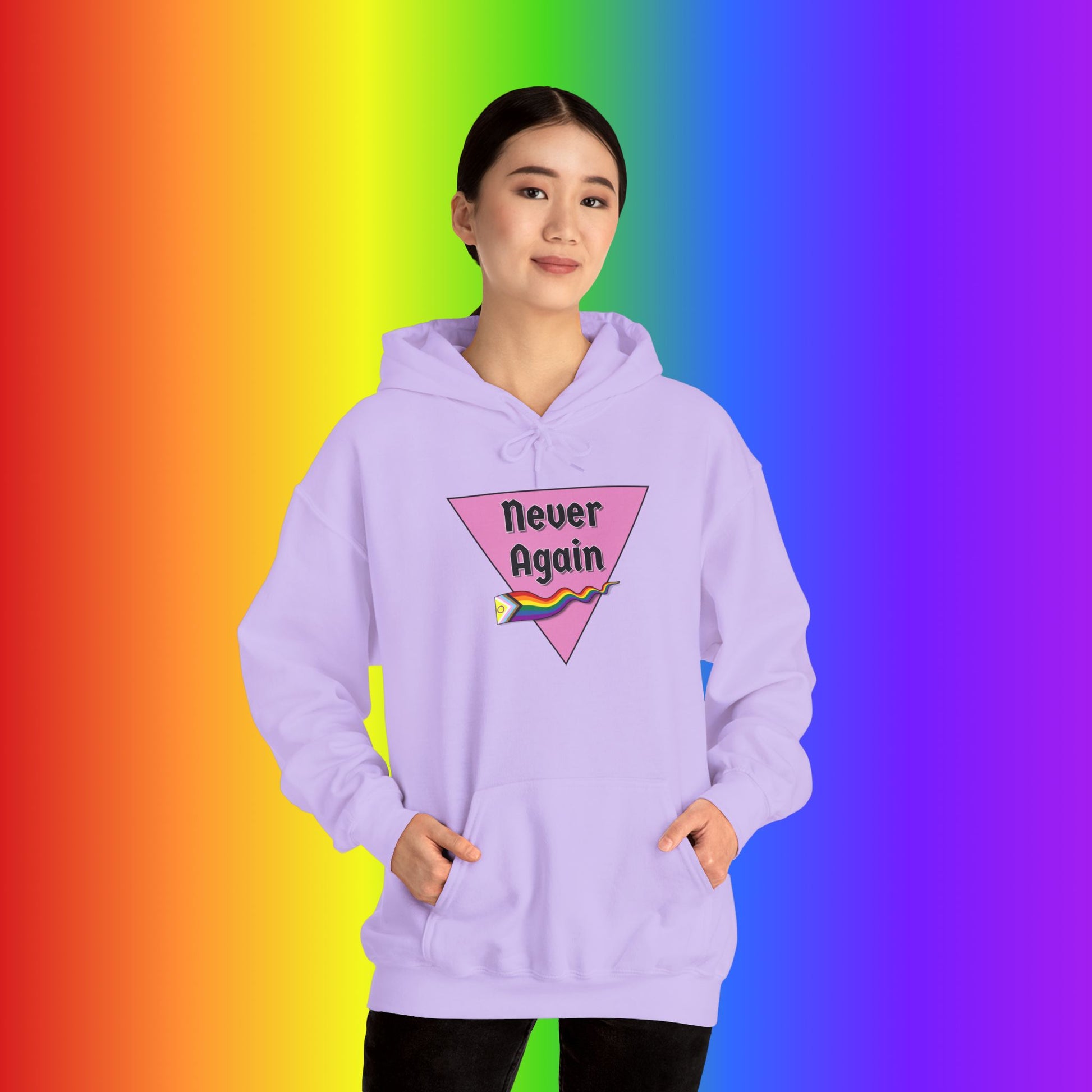 Never Again Heavy Blend Hoodie