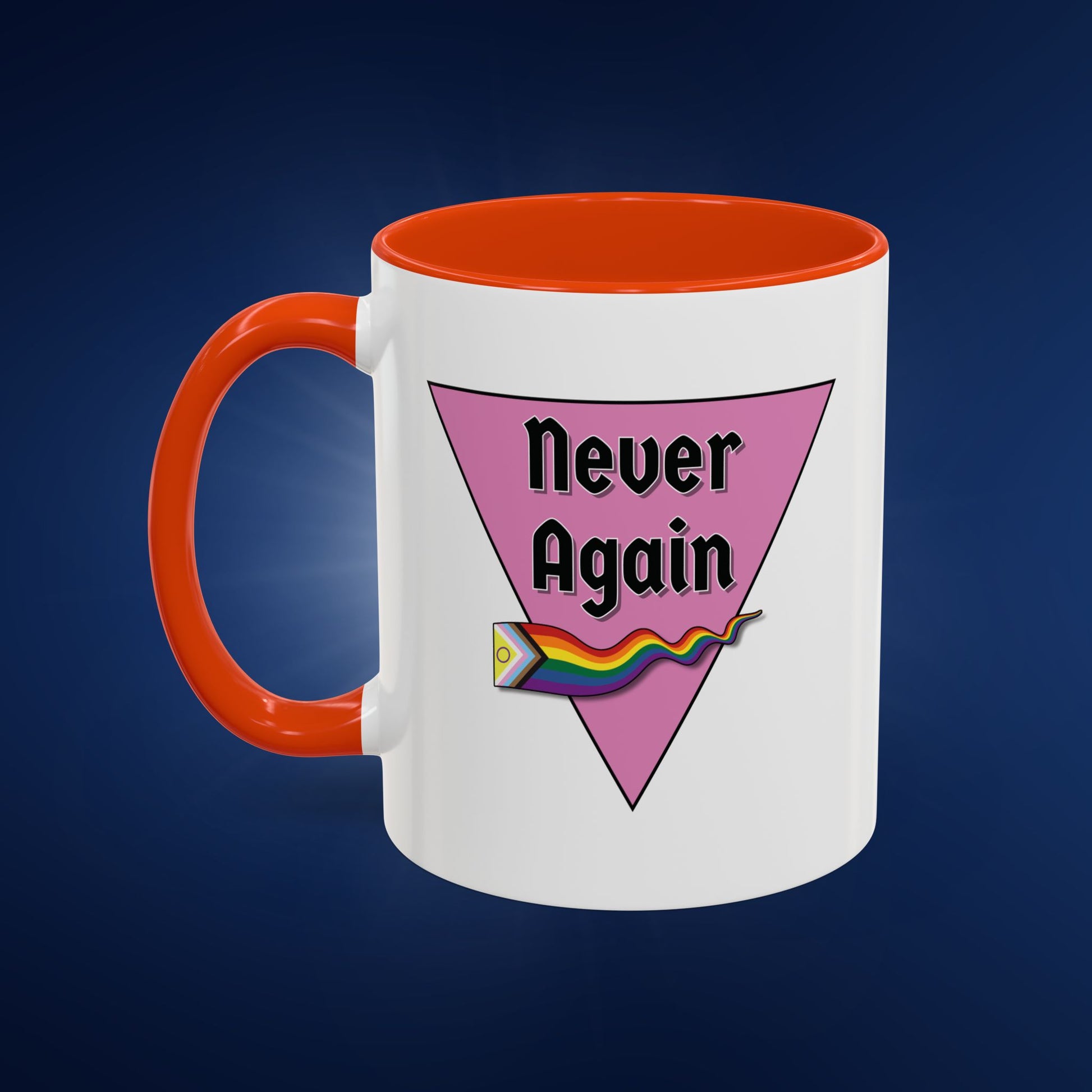 Colorful Pride Mug - "Never Again" - 11oz & 15oz Options