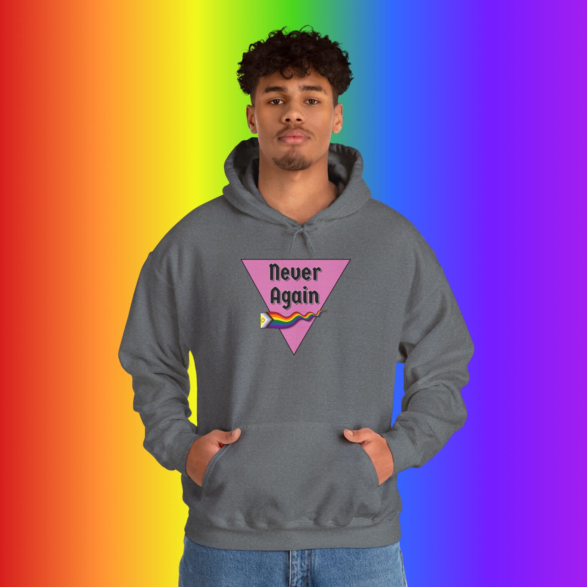Never Again Heavy Blend Hoodie