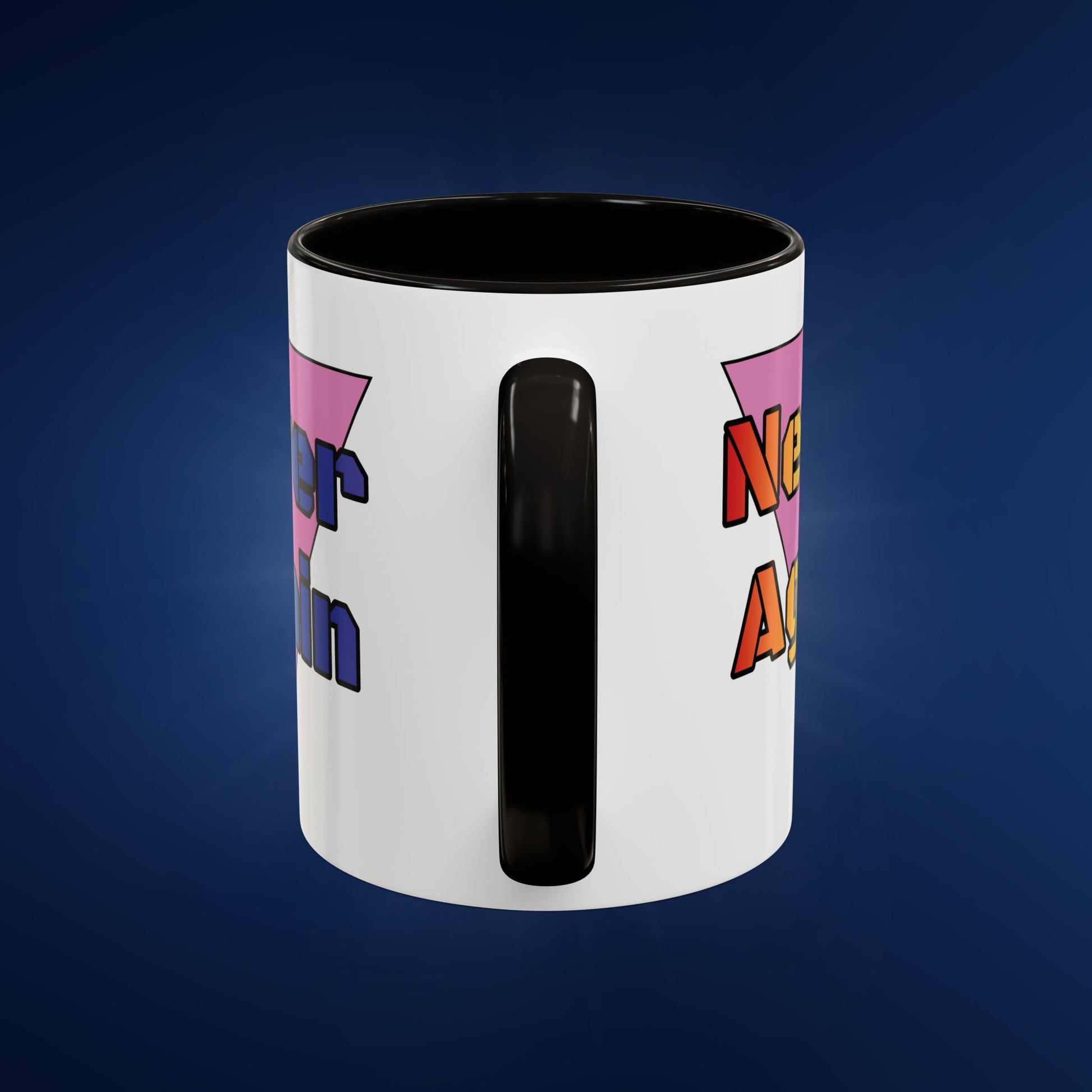 Colorful Bold Letters 'Never Again' Coffee Mug - 11oz & 15oz