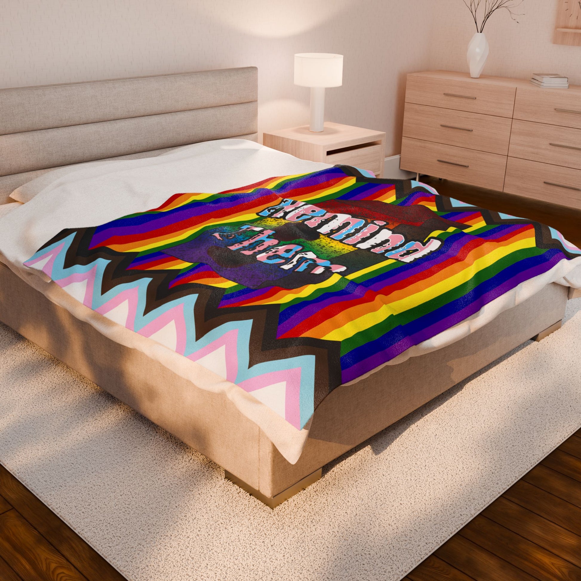 Remind Them Stonewall Brick Plush Throw Blanket
