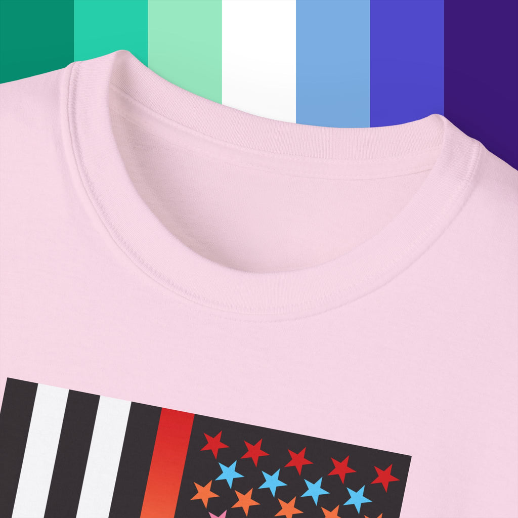 Thin Queer Line American Flag Ultra Cotton T-shirt
