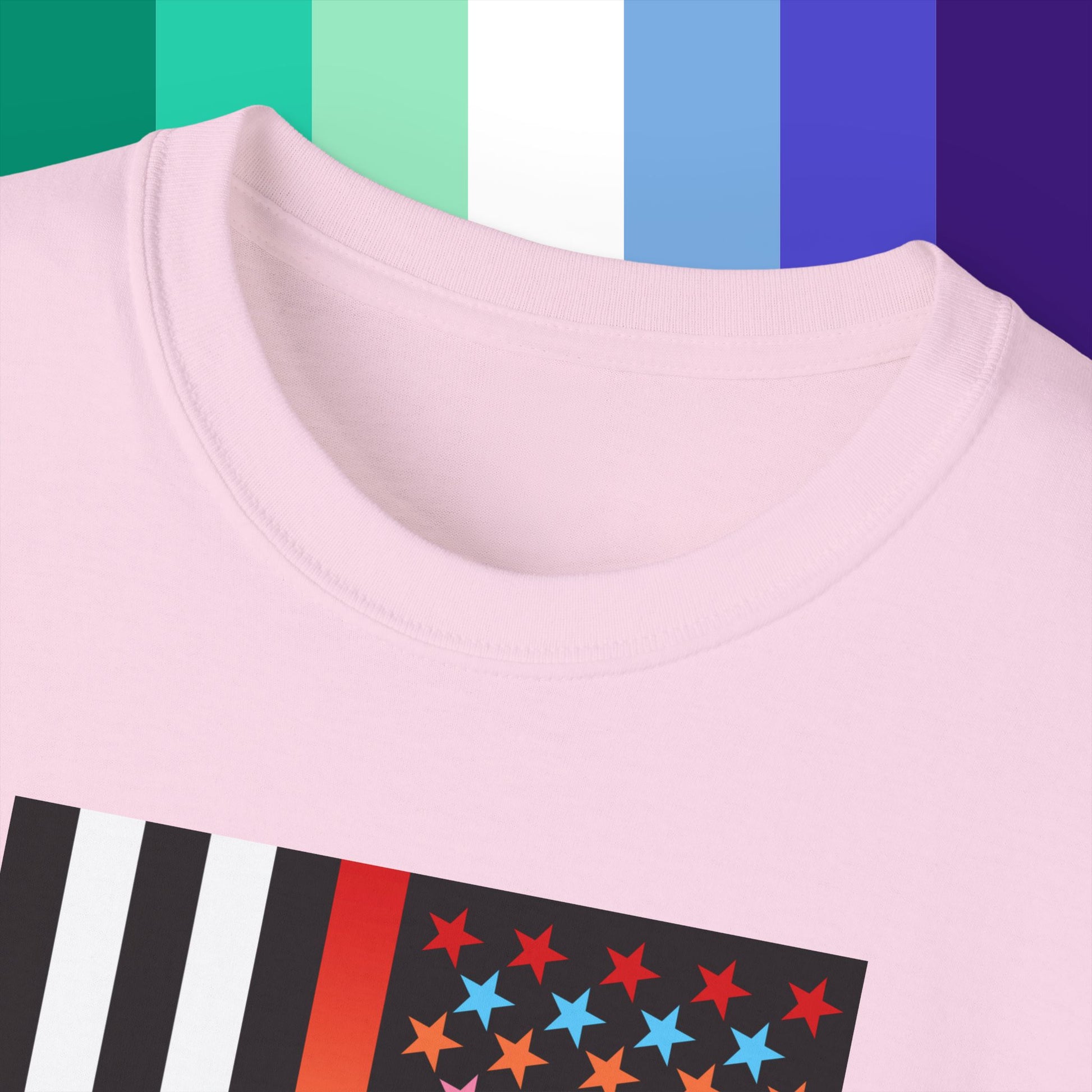 Thin Queer Line American Flag Ultra Cotton T-shirt